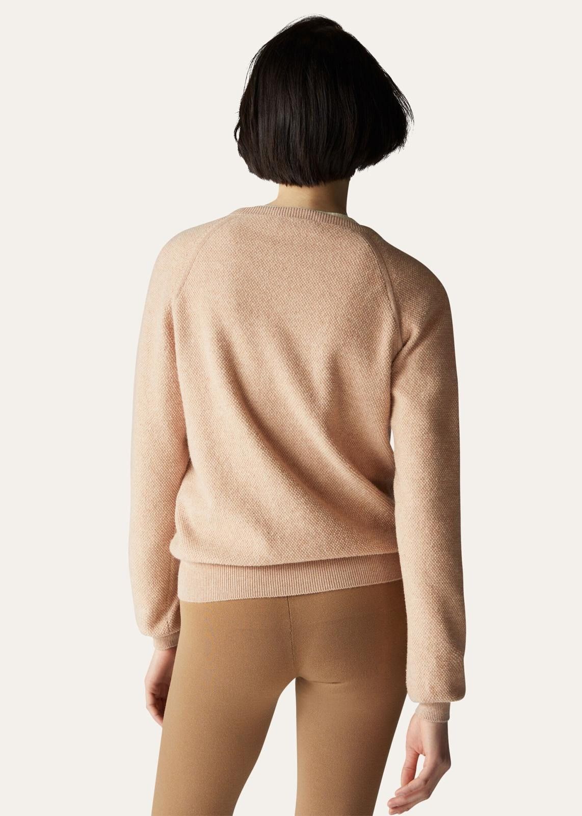 Loro Piana o1srvl11e0824 Merano Boucle Crewneck Sweater in Pink Size XL / US 12-14 / IT 48-50 - 4 Thumbnail