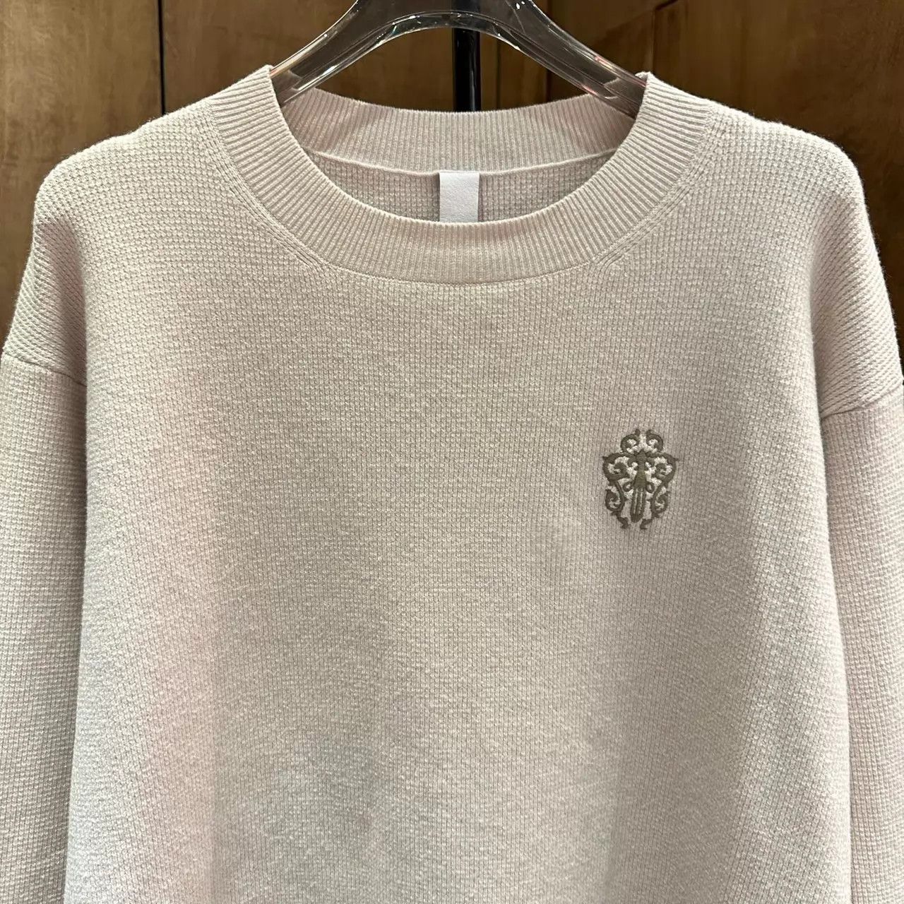 Chrome Hearts Chrome Hearts Beige Sword Embroidery Cashmere Sweater XL Size US XL / EU 56 / 4 - 2 Thumbnail