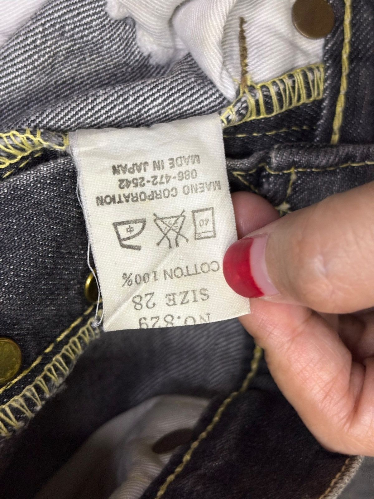 Eternal × Japanese Brand Vintage Japanese Eternal Mud Wash Painted Distressed Jeans Size US 28 / EU 44 - 11 Thumbnail