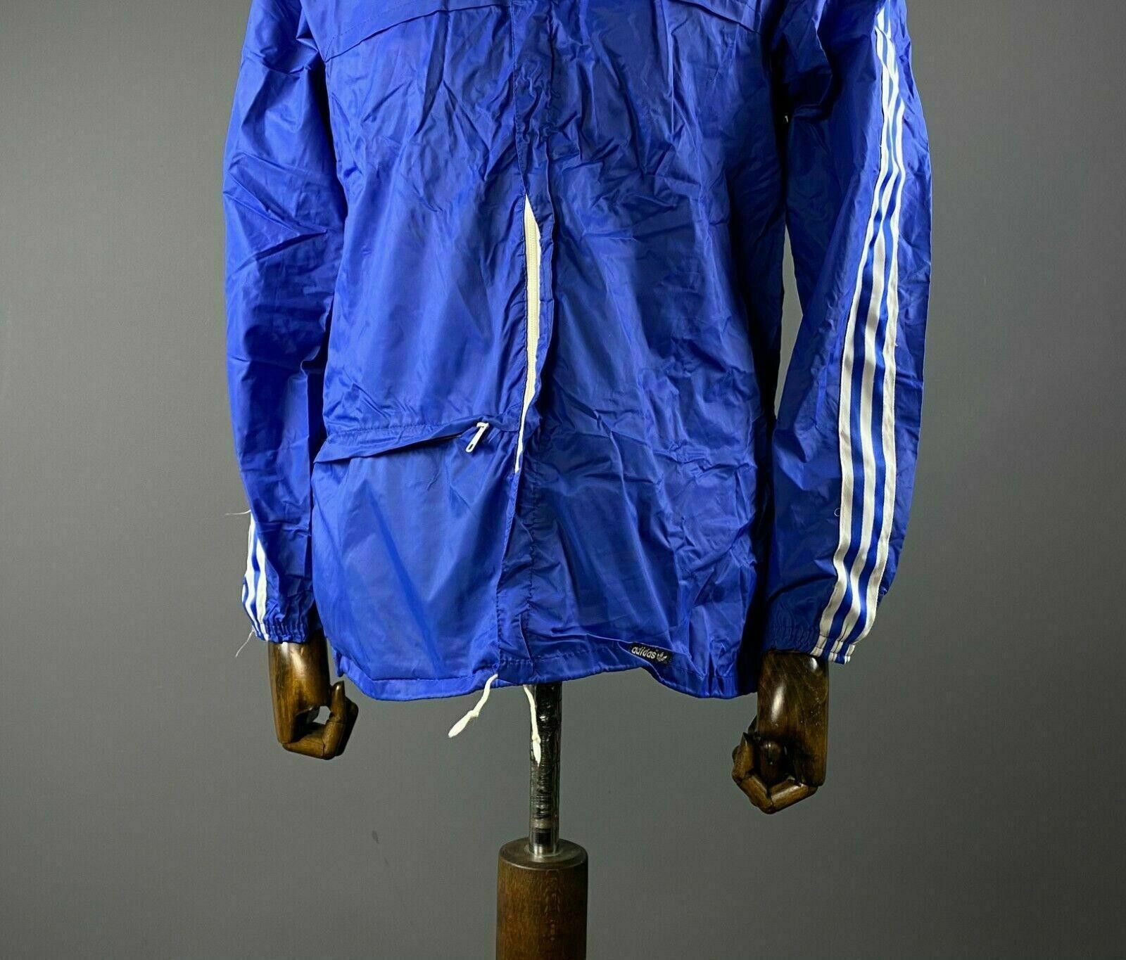 Adidas Men Vintage Adidas Ventex Blue Nylon Track Jacket Size M Size US M / EU 48-50 / 2 - 3 Thumbnail