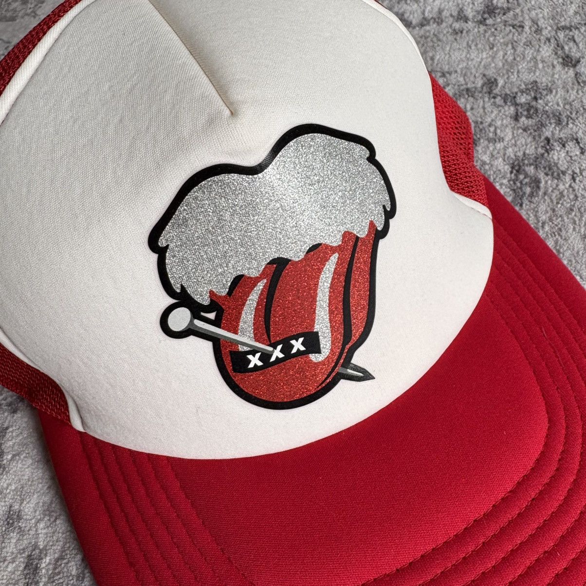 Number (N)ine Number (N)ine x God Selection xxx Rolling Stones Trucker Hat Size ONE SIZE - 2 Thumbnail