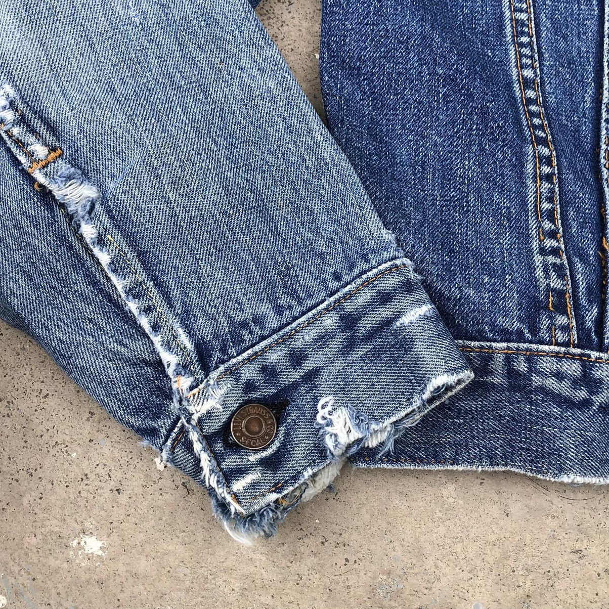Levi's Vintage 70s Levis 505 BIG E Distressed Trucker Jacket Size US S / EU 44-46 / 1 - 14 Thumbnail