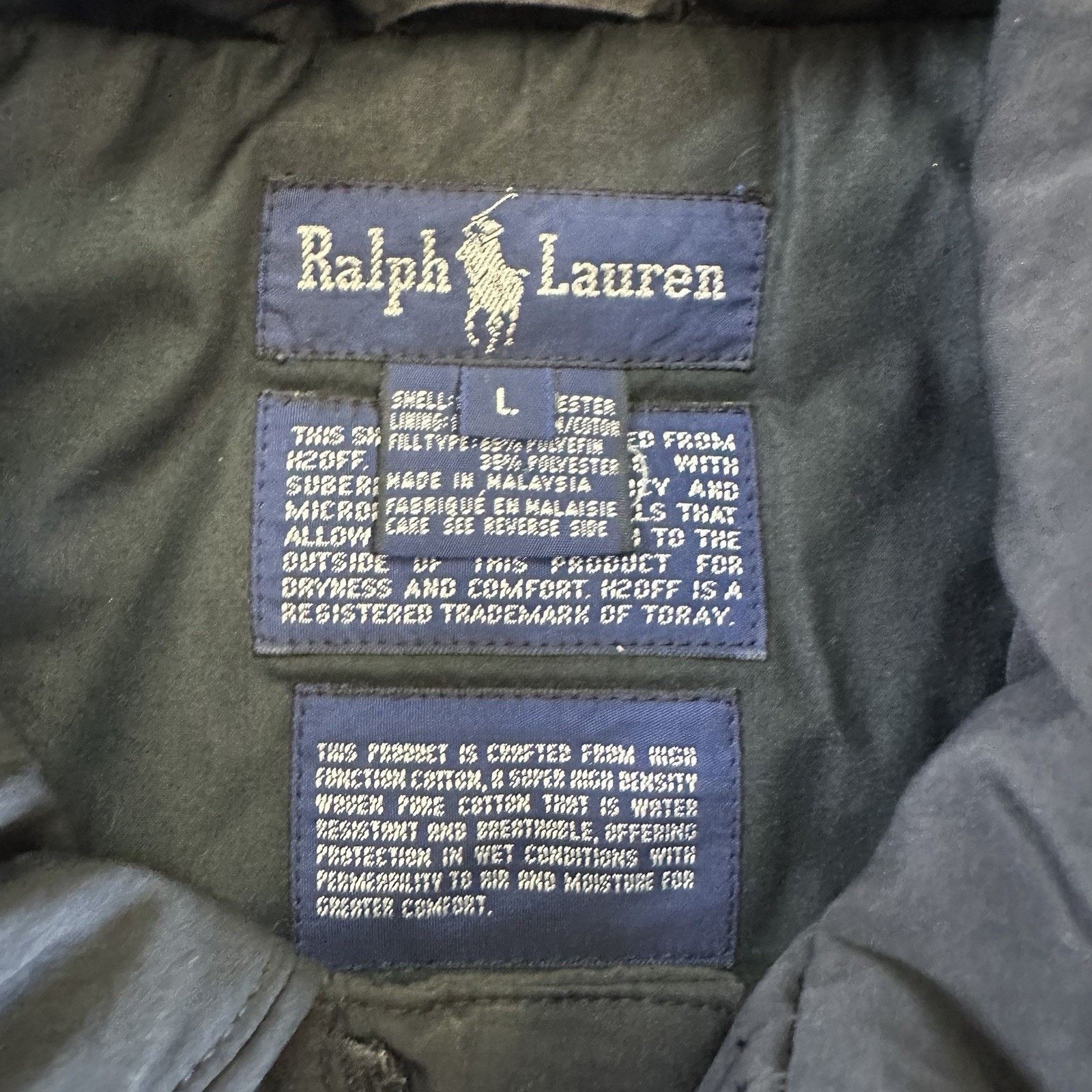 Polo Ralph Lauren × Vintage Vintage 80s Polo Ralph Lauren Black Puffer Jacket Size US L / EU 52-54 / 3 - 5 Thumbnail