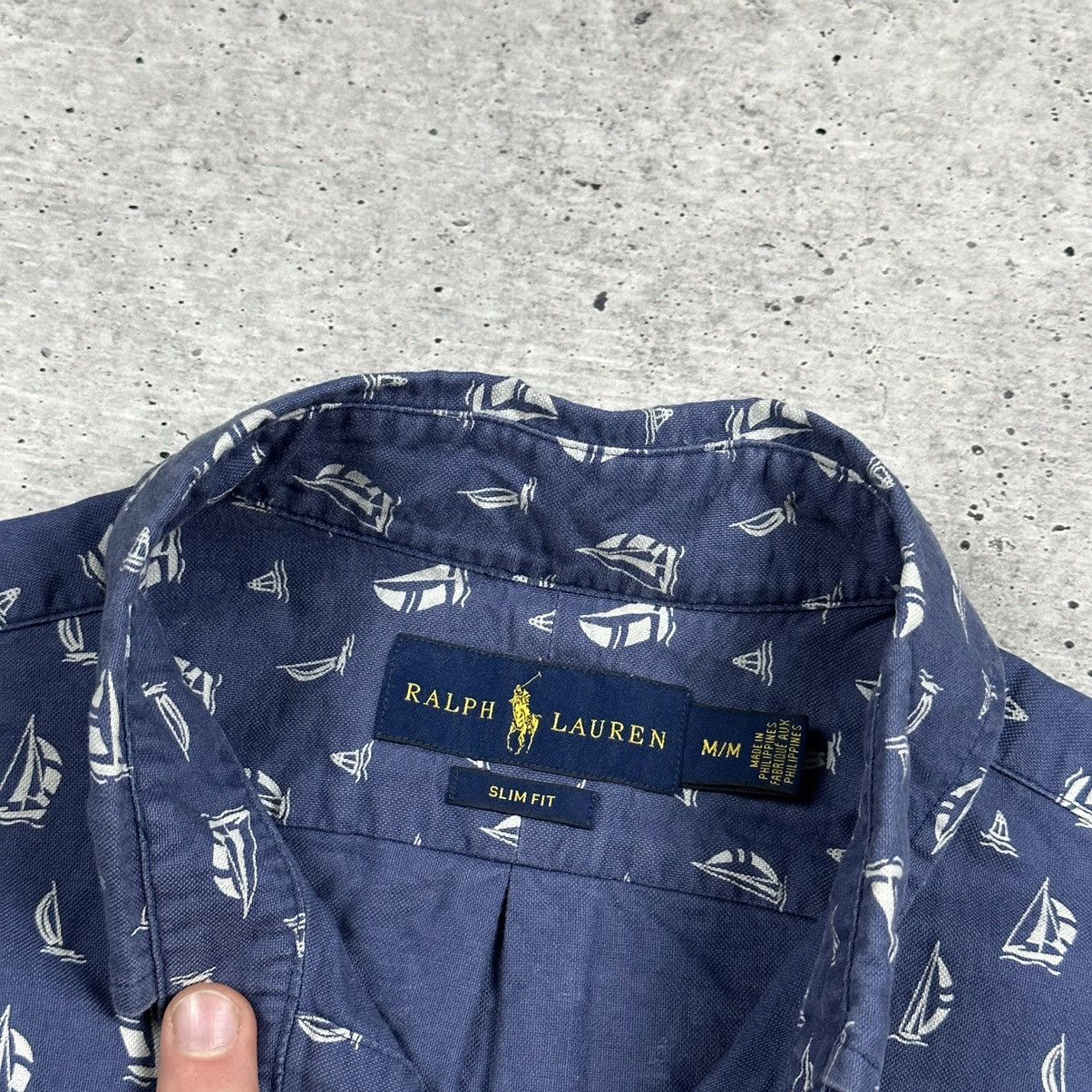 Polo Ralph Lauren Polo Ralph Lauren Yachts Short Sleeve Slim Fit Shirt Men’s Size US M / EU 48-50 / 2 - 8 Thumbnail