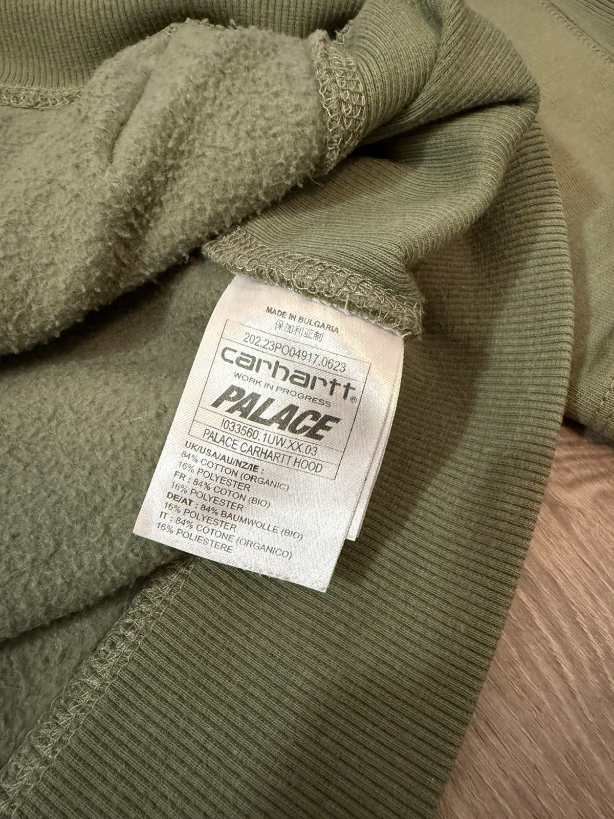 Carhartt × Palace Palace x Carhartt WIP Hoodie Dollar Green Size US L / EU 52-54 / 3 - 7 Thumbnail