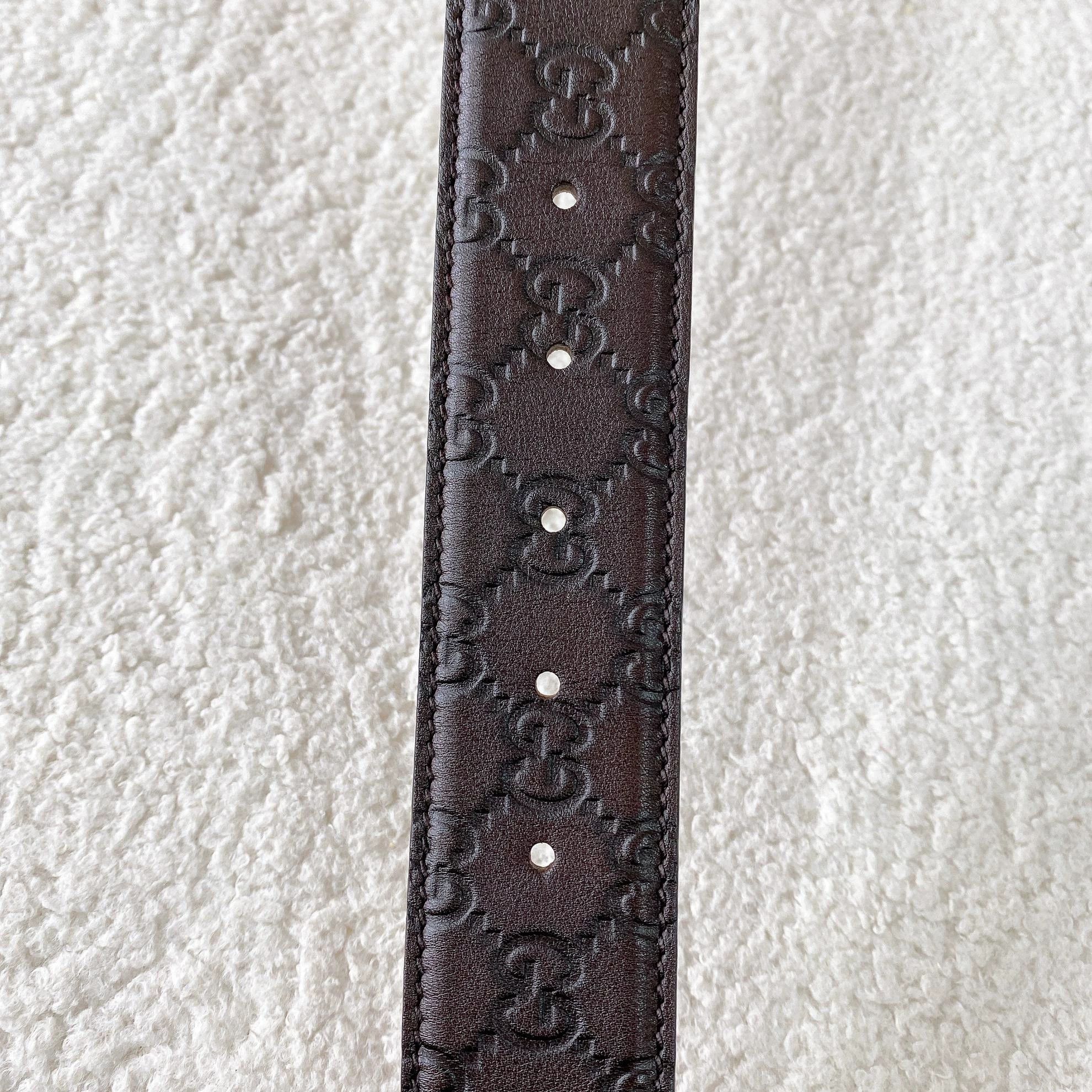 Gucci Gucci Heart Metal Buckle Full Logo Belt Size ONE SIZE - 8 Thumbnail
