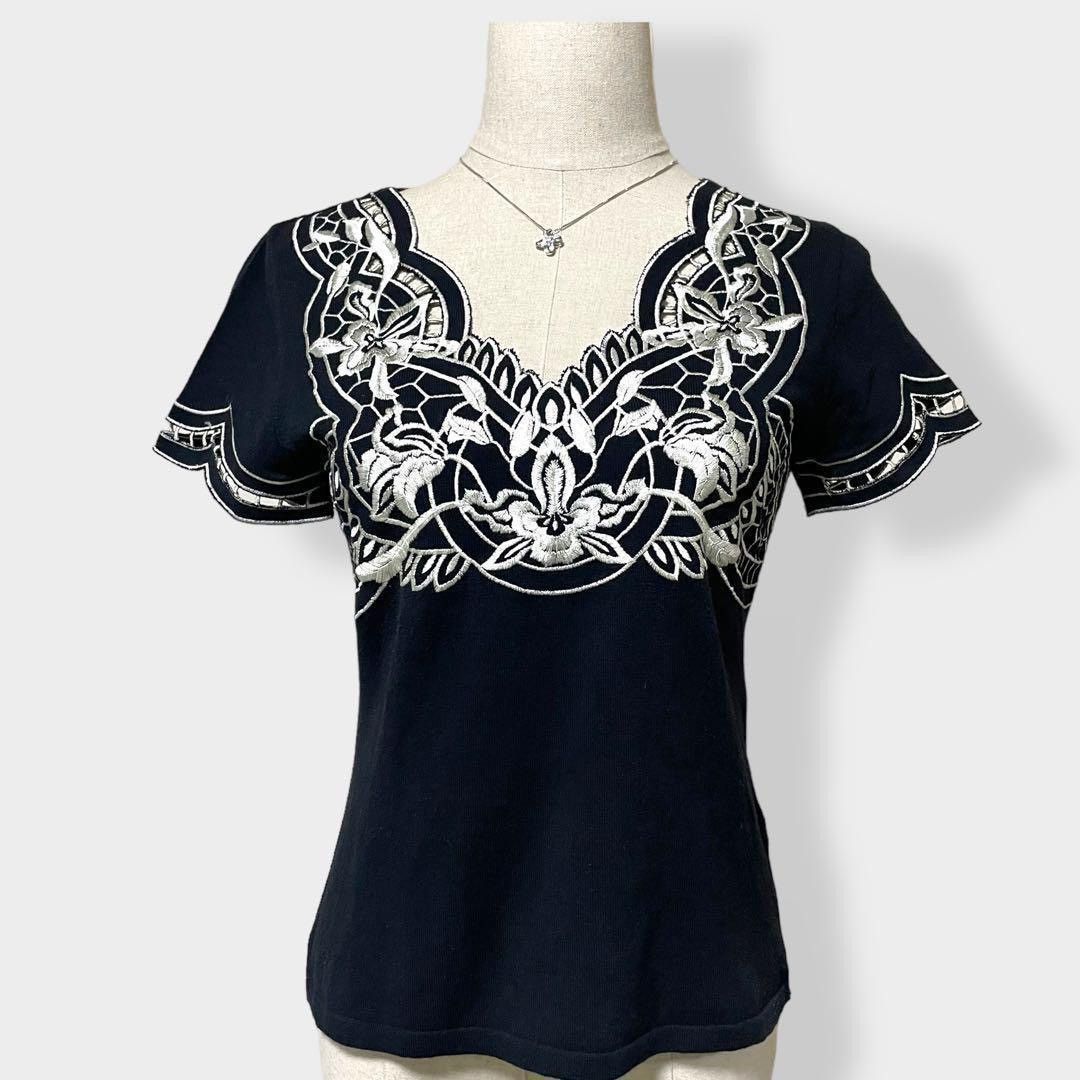 Vivienne Tam Vivienne Tam Black Silver Beaded Top ‘Cheongsam Style’ Size S / US 4 / IT 40 - 5 Thumbnail