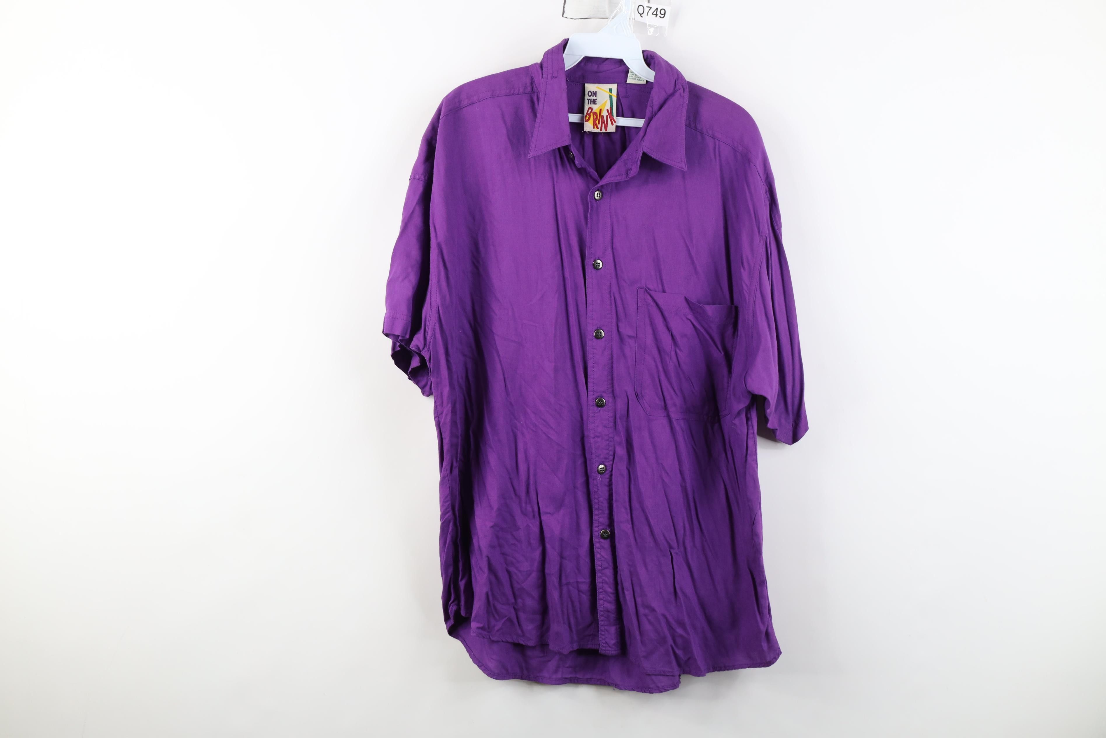 Vintage Vintage 90s Streetwear Short Sleeve Collared Button Shirt Size US L / EU 52-54 / 3 - 1 Thumbnail