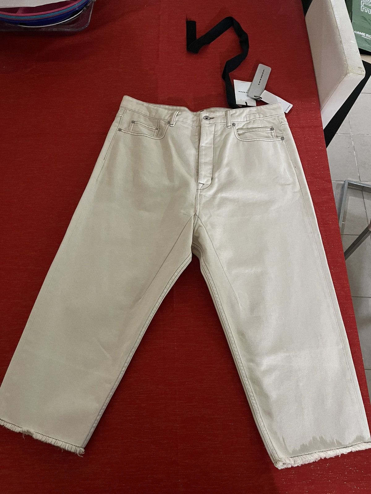 Rick Owens Drkshdw Rick Owens DarkShadow Collapse Cut Cropped Pant Sz 34 Size US 34 / EU 50 - 16 Thumbnail