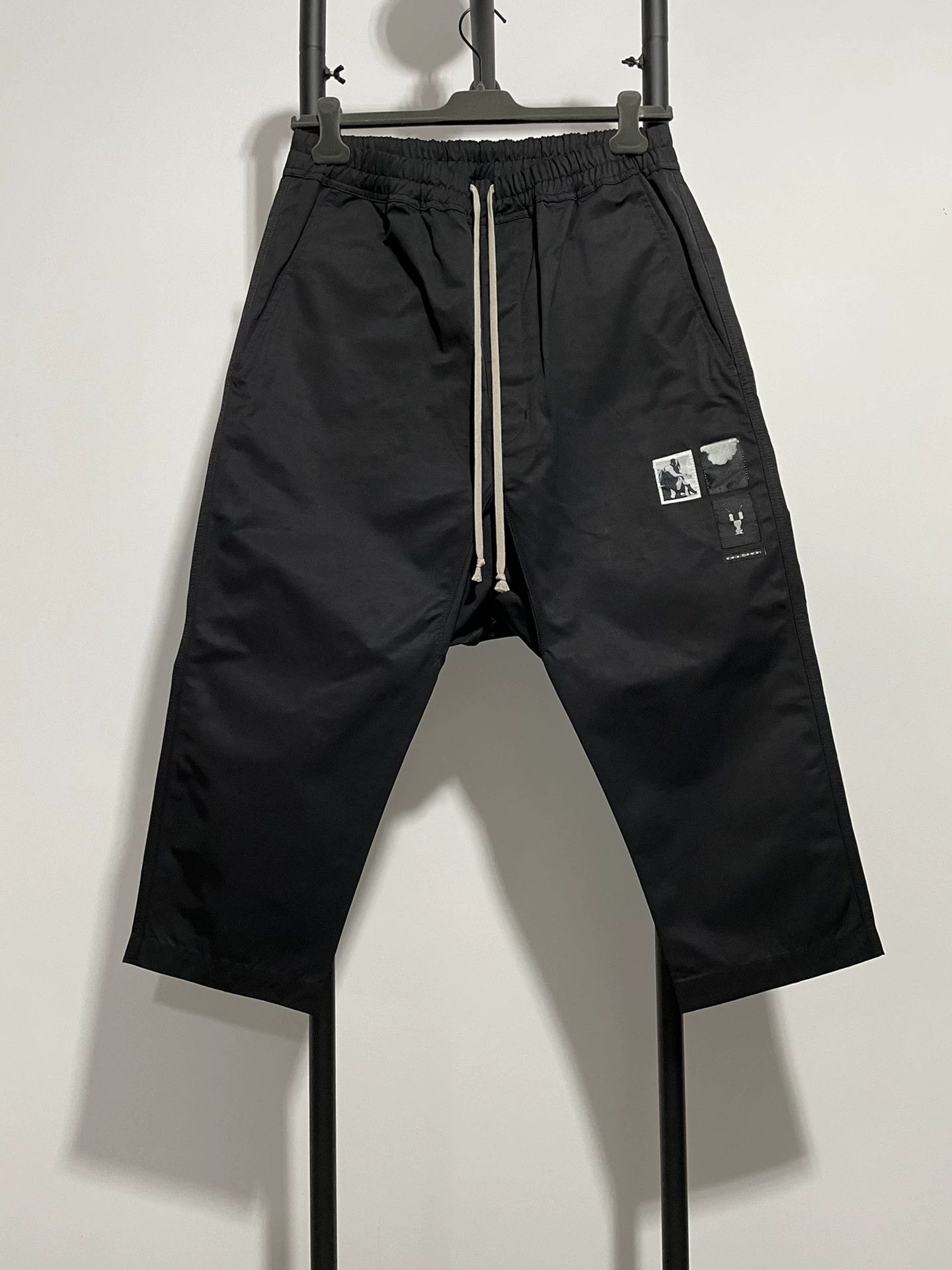 Rick Owens black cropped trousers by rick owens Size US 32 / EU 48 - 1 Thumbnail
