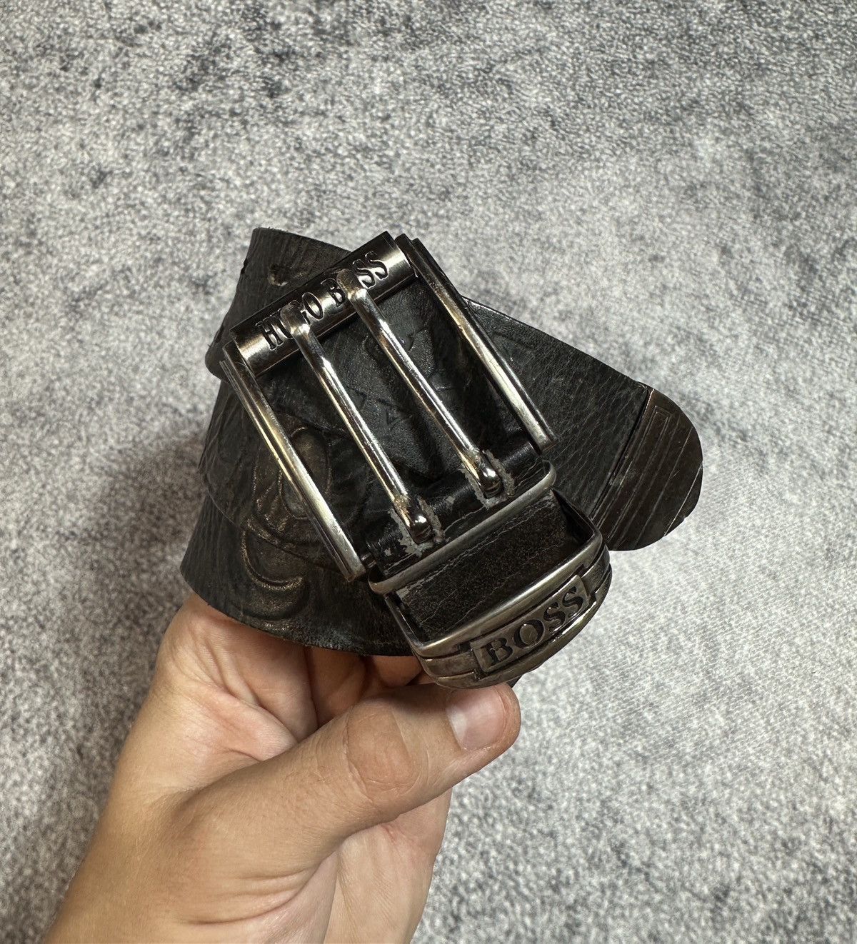 Hugo Boss Y2K Hugo Boss Logo Belts Leather Streetwear Rare USA Style Size ONE SIZE - 1 Thumbnail