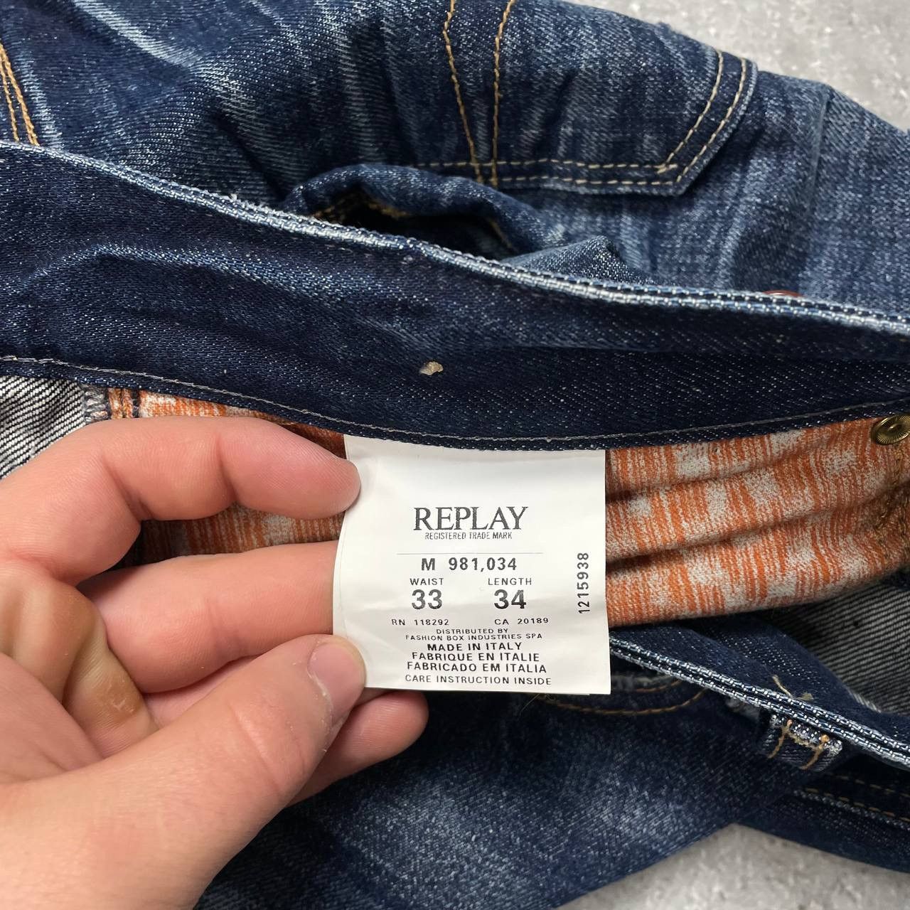Replay Replay Daverdale Jeans Blue Size W36 L35 Size US 33 - 11 Thumbnail