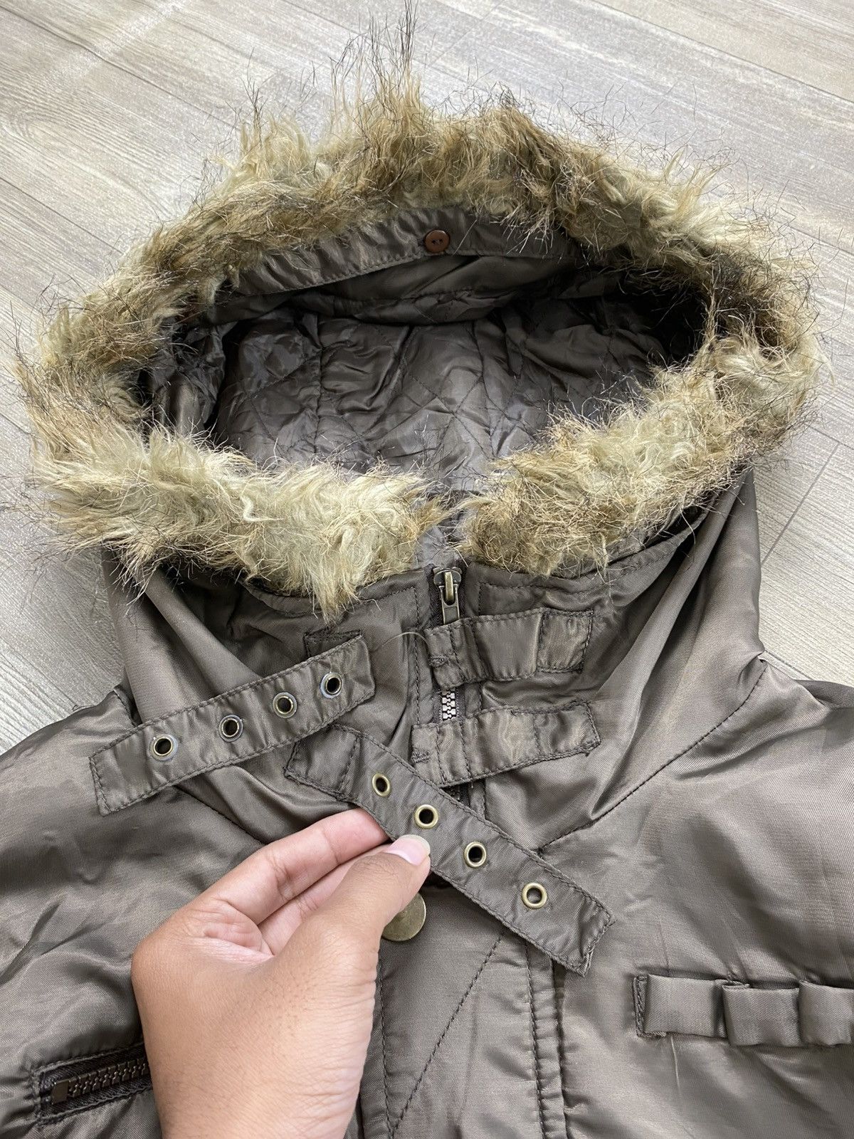 In The Attic Crazy Angle Velour Fireman Lgb Multipocket Parka Fur Jacket Size US L / EU 52-54 / 3 - 8 Thumbnail