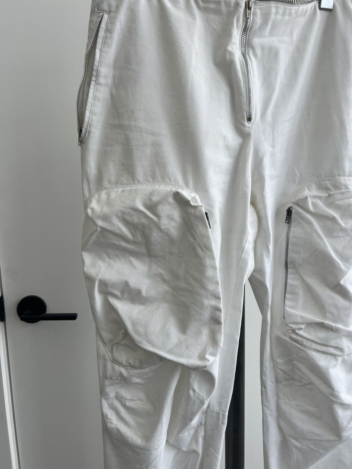 Helmut Lang AW99 White Flight Cargo Pants Size US 30 / EU 46 - 2 Thumbnail