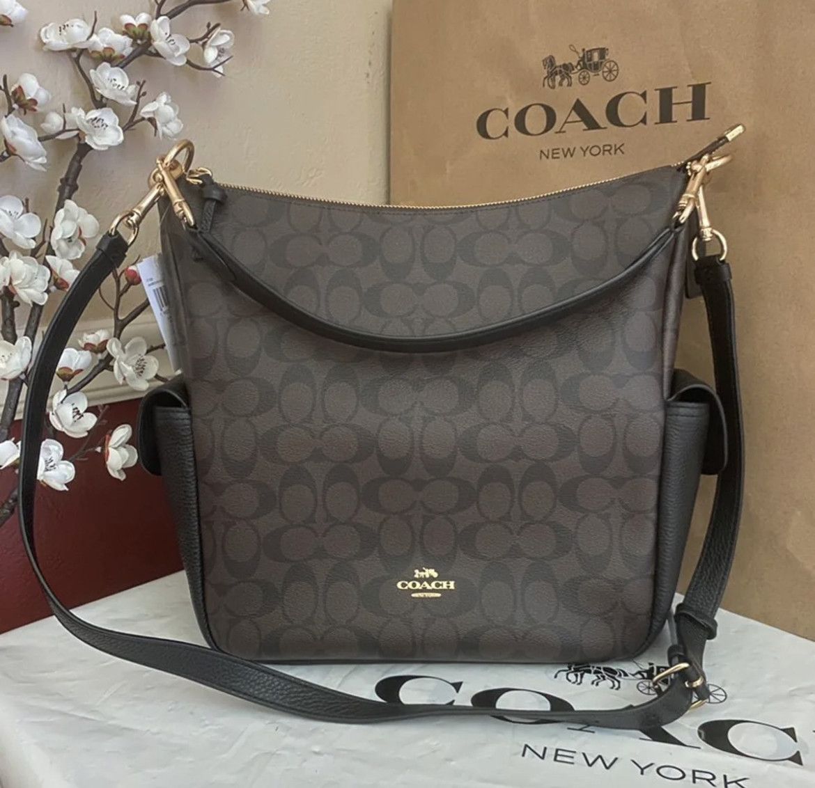 Coach Pennie Shoulder Bag In Signature Canvas c1523