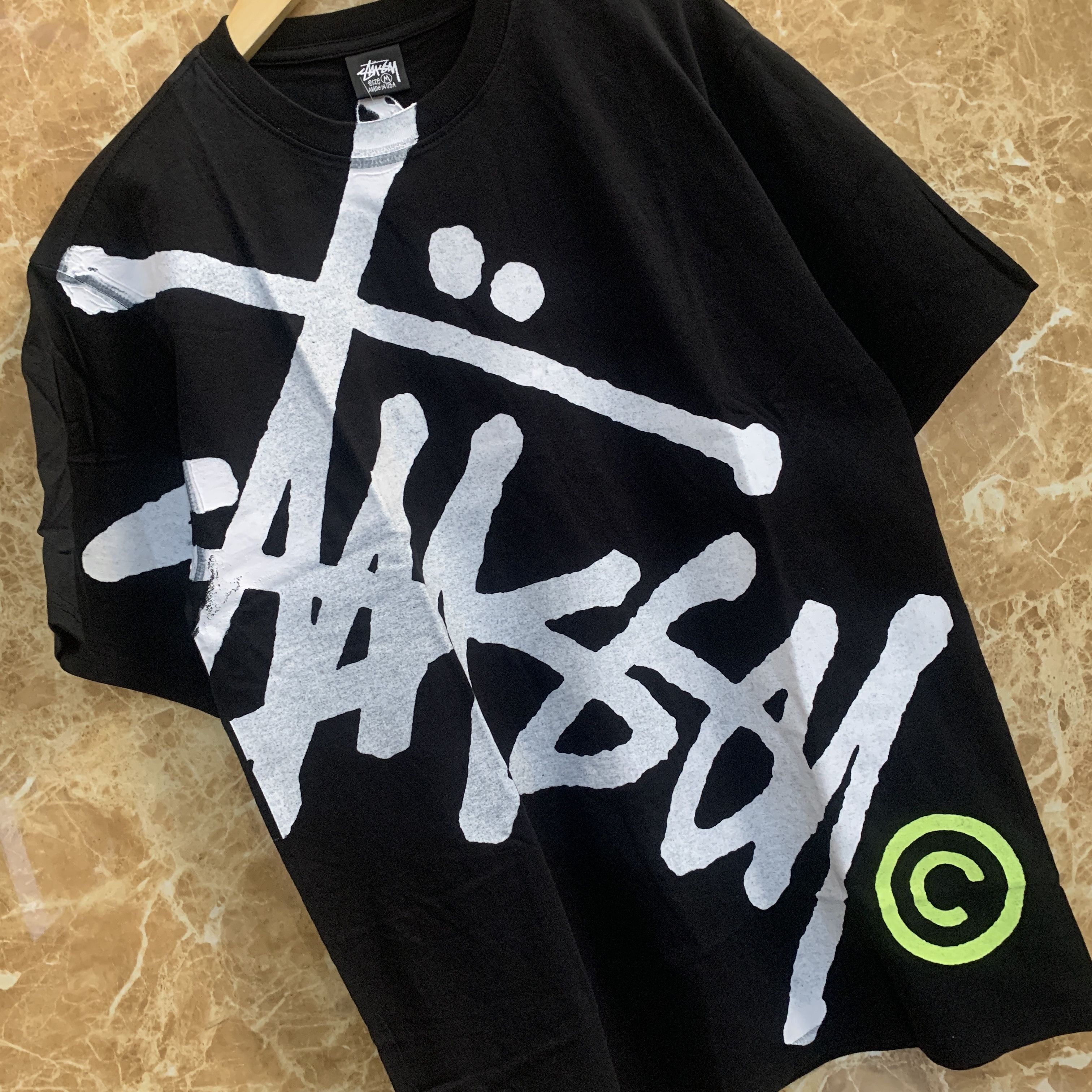 Stussy Stussy tee black Size US M / EU 48-50 / 2 - 2 Thumbnail
