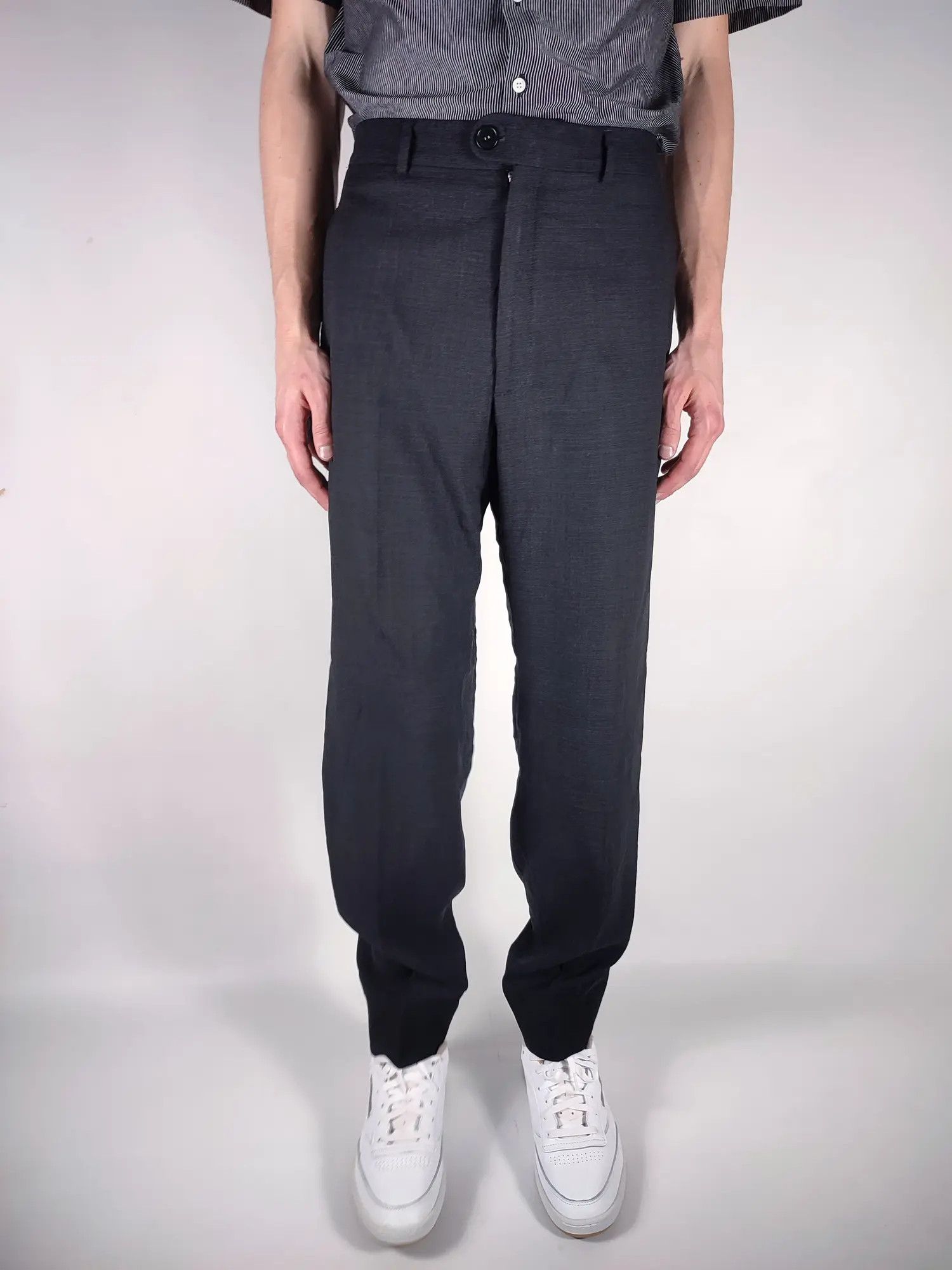 ANTONIO MIRO 90s Antonio Miro Fashion Runway Casual Trousers Wool Pants Size US 34 / EU 50 - 2 Thumbnail