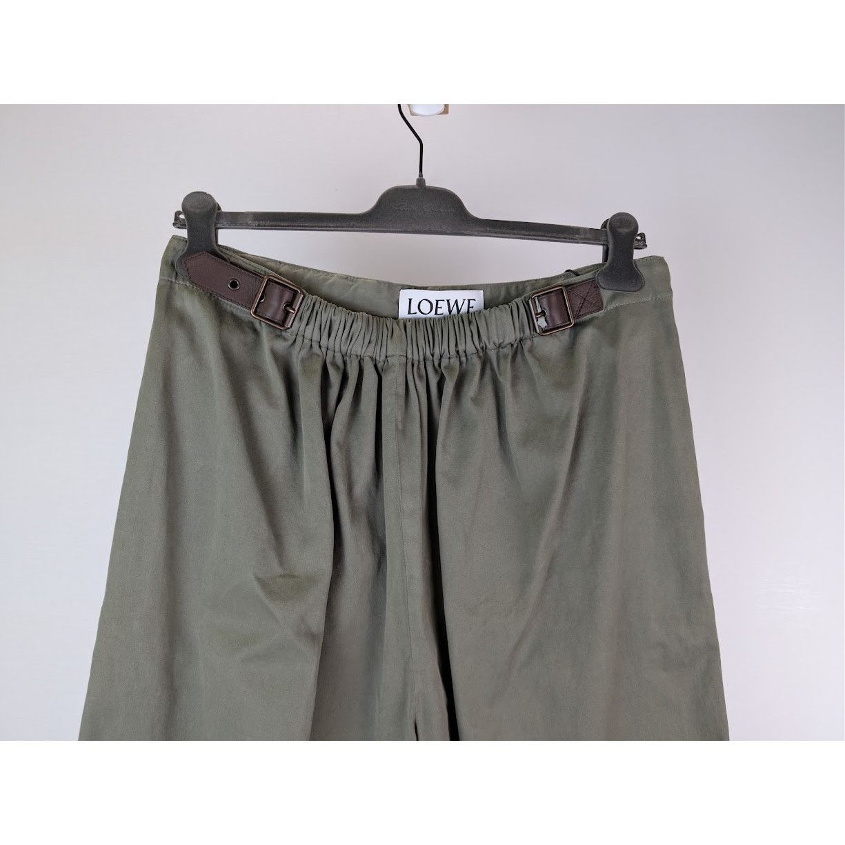 Loewe o1rshd1 Belted Trousers in Khaki Size US 32 / EU 48 - 3 Thumbnail