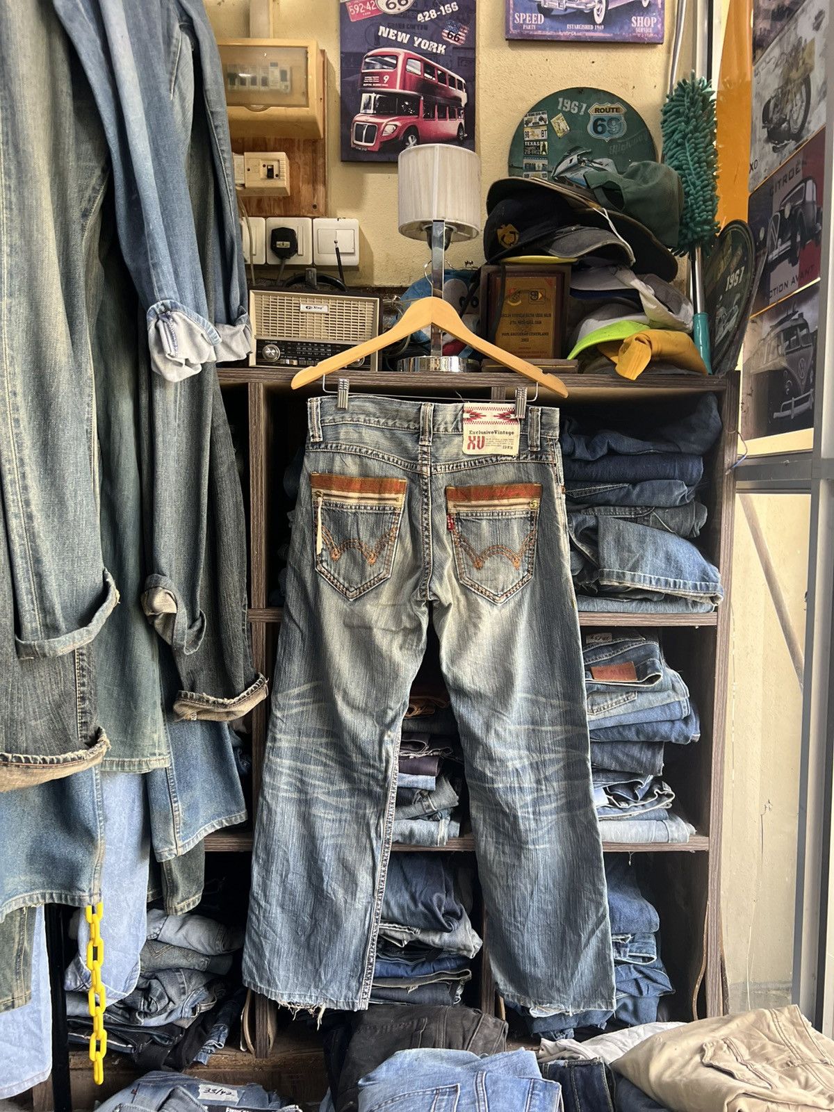 Edwin 🔥Edwin Exclusive Vintage XV Distressed Denim Size US 33 - 2 Thumbnail