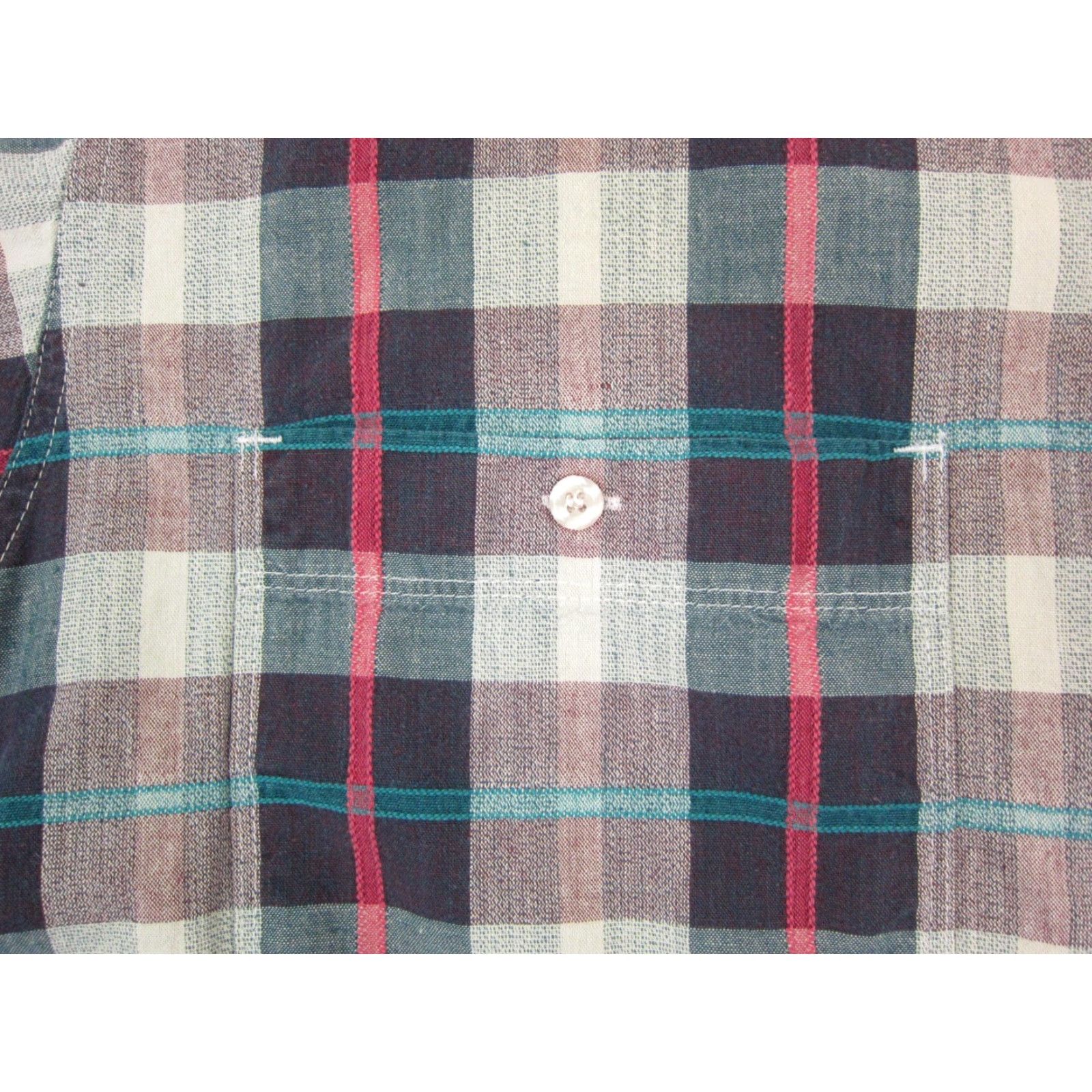 Dockers VINTAGE Dockers Shirt Mens XL Blue Gray Plaid Button Up 90s Short Sleeve Collared Pockets Size US XL / EU 56 / 4 - 4 Thumbnail