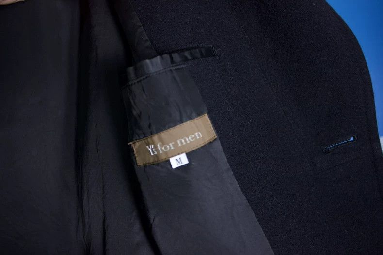 Yohji Yamamoto Yohji Yamamoto size m Men's scarf collar blazer 2505-Nexta Size 36R - 4 Thumbnail