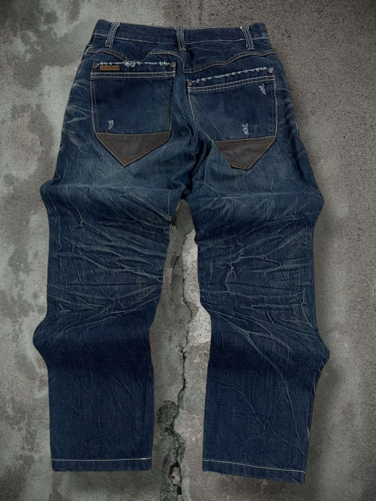 Japanese Brand Vintage Authentic Designer Japan Rapanui Distressed Denim Size US 29 - 9 Thumbnail