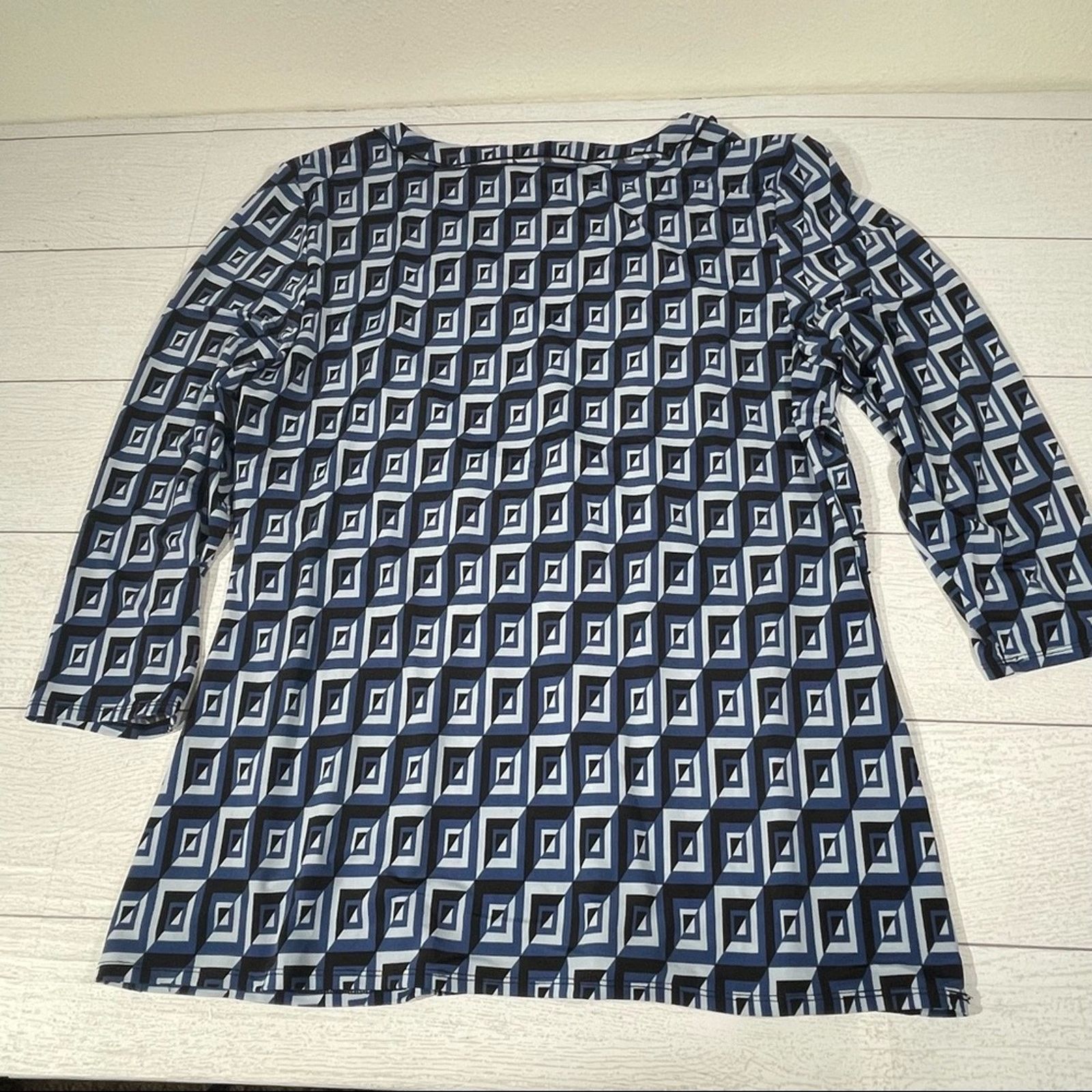 Other JW Blue Abstract Print Shirt Stylish & Unique Design Size XL Size XL / US 12-14 / IT 48-50 - 10 Thumbnail