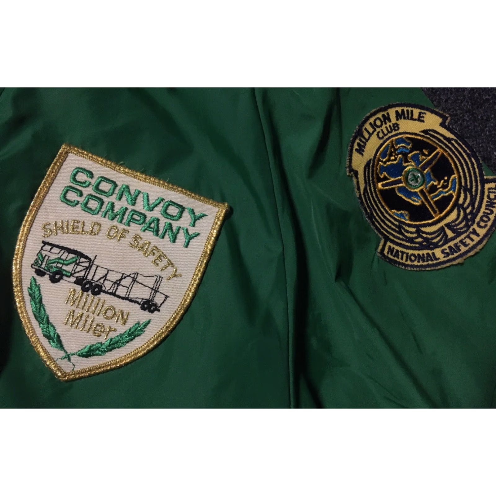 Vintage VINTAGE Dick Million Miler Safety Chain Stitch Trucker Jacket 1/4 Zip Green M USA Men Jacket Grunge 70s 80s 90s Biker Streetwear Size US M / EU 48-50 / 2 - 3 Thumbnail