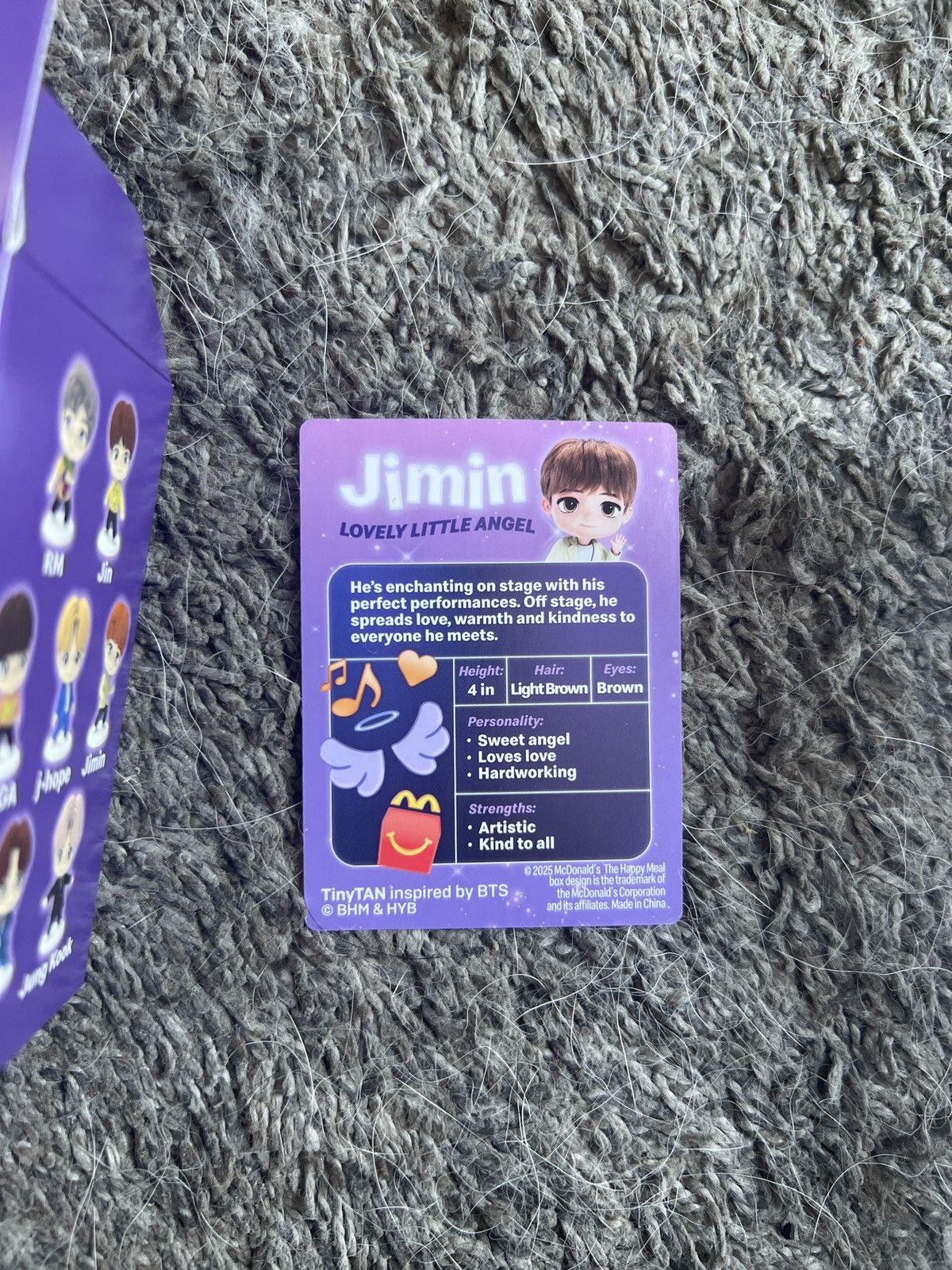 Hypebeast 2025 McDonald’s TinyTAN Jimin Figure Size ONE SIZE - 6 Thumbnail