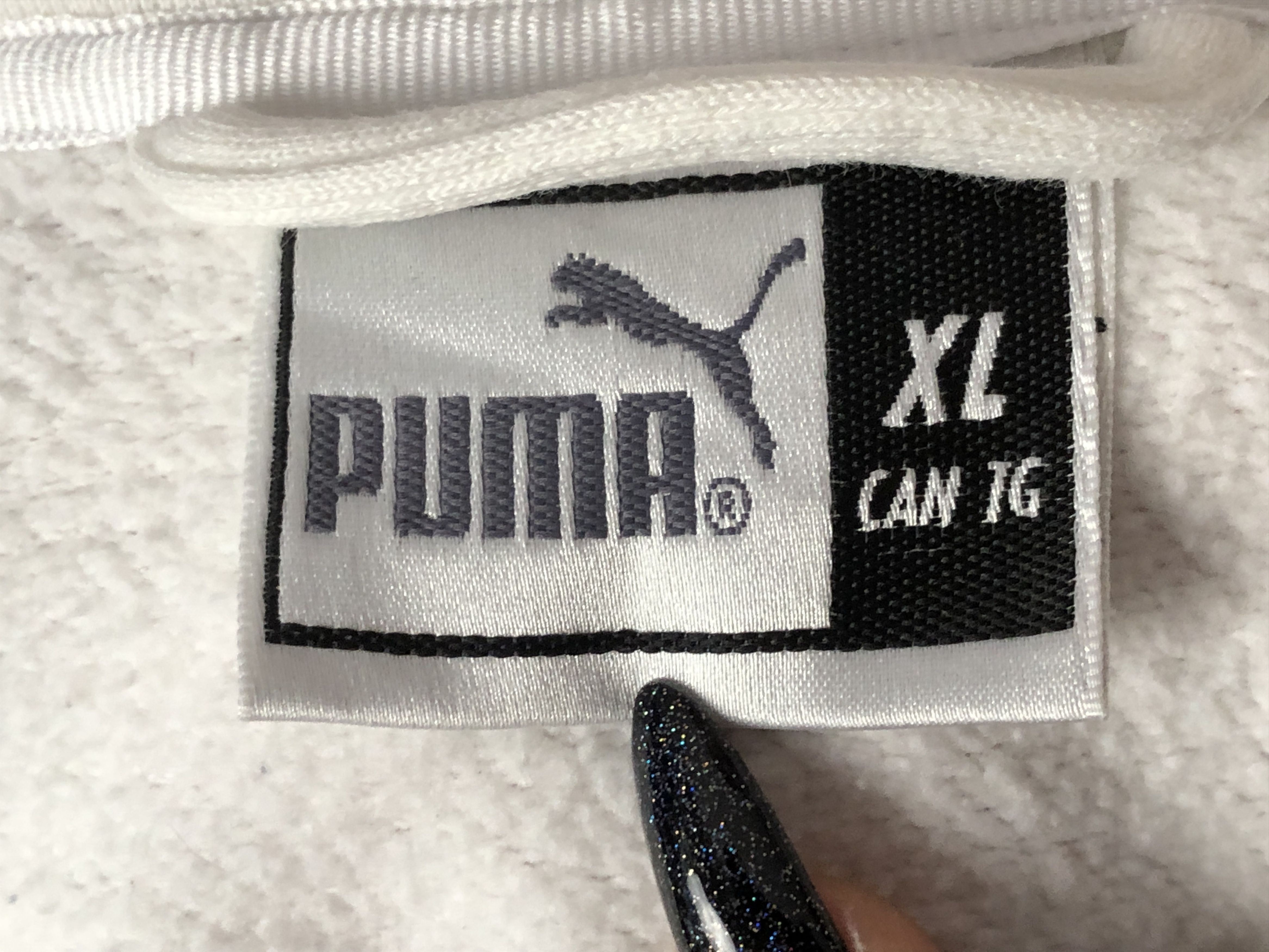 Puma × Vintage 90s Puma Vintage Women's Zip Hoodie - XL Size XL / US 12-14 / IT 48-50 - 7 Thumbnail