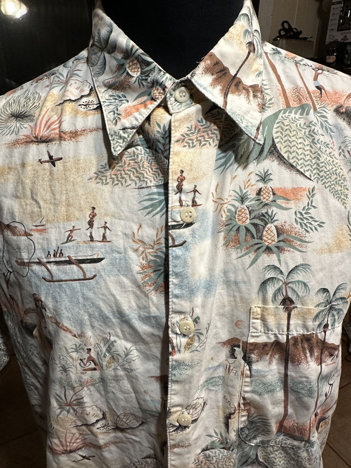 Reyn Spooner Reyn Spooner Hawaiian Print Multicolored Men's Large Size US L / EU 52-54 / 3 - 3 Thumbnail