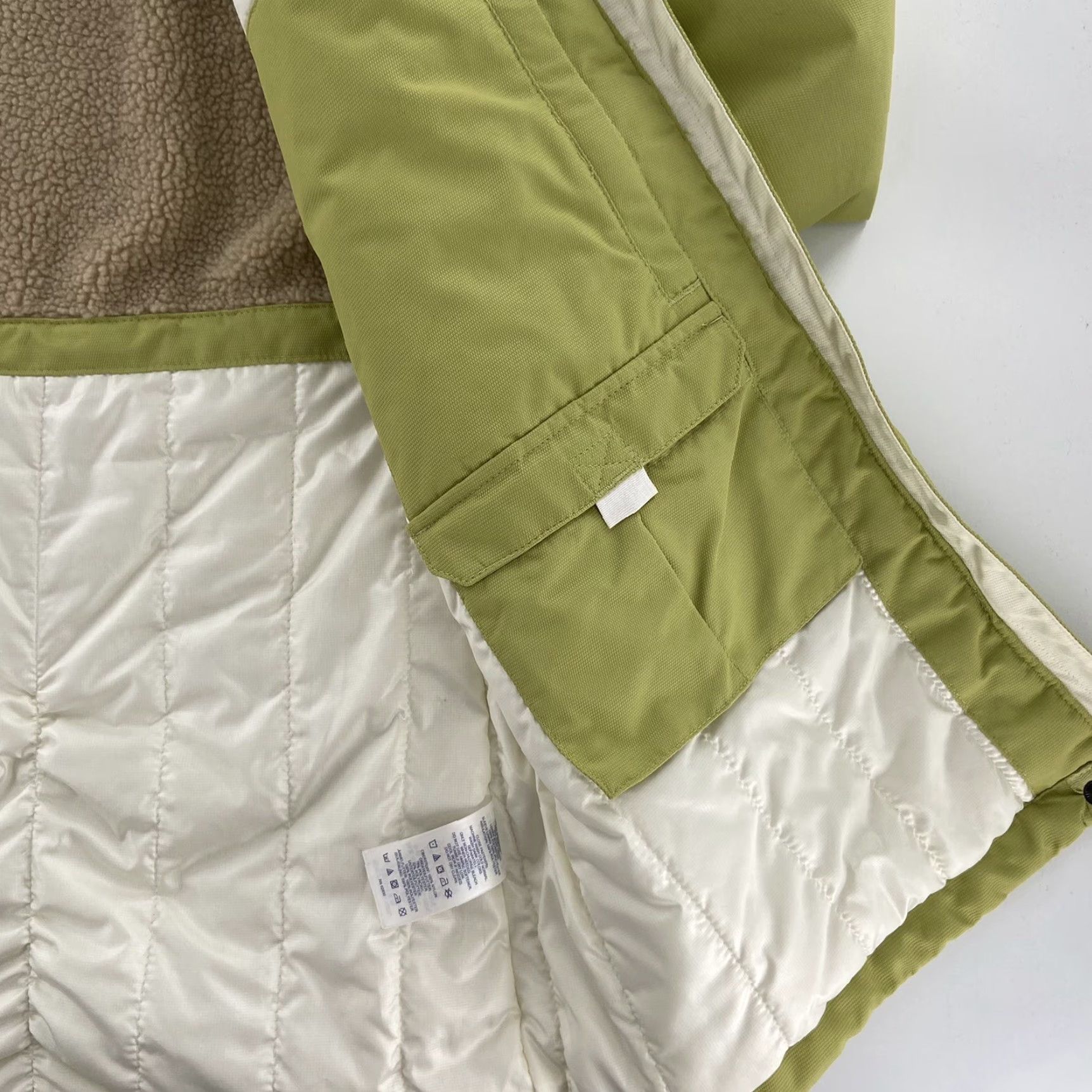 Lands' End Land's End Women's Jacket Large 14-16 Green Hooded Sherpa Lined Zip Up Casual Outdoor Size L / US 10 / IT 46 - 4 Thumbnail