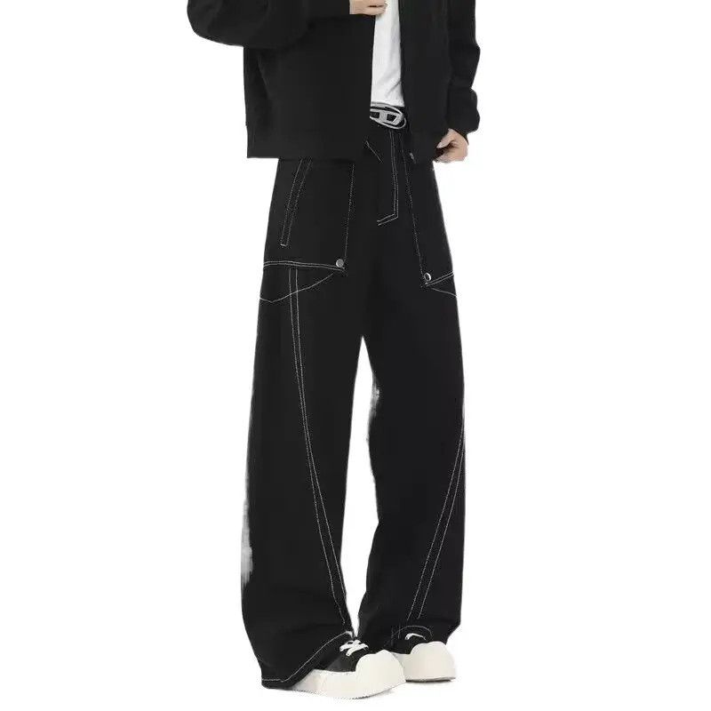 Japanese Brand × Jean Retro loose wide leg high street jeans Size US 32 / EU 48 - 5 Thumbnail