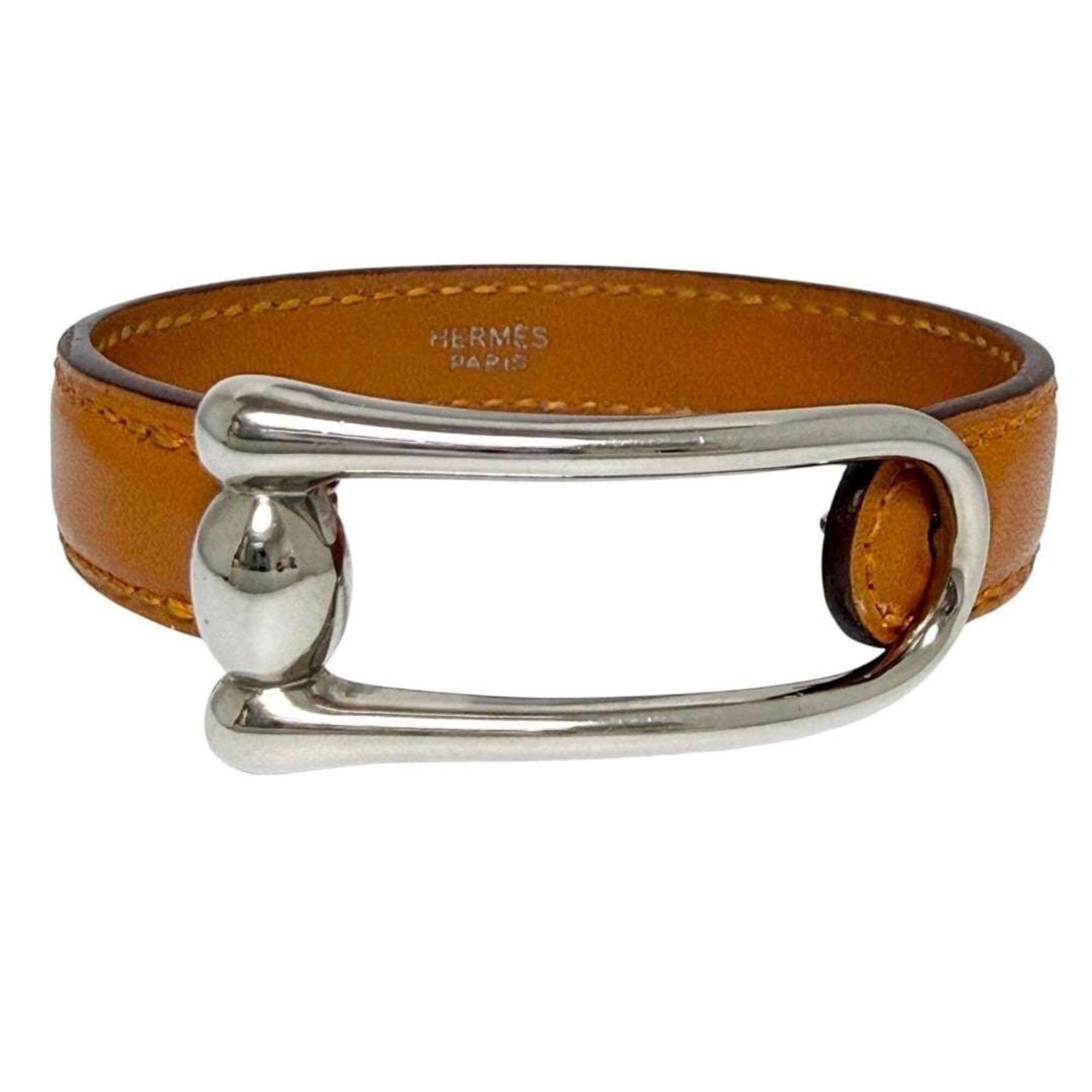 Hermes Hermes Women's Leather Bracelet, Size S (15.5cm), Camel Brown Size ONE SIZE - 1 Thumbnail