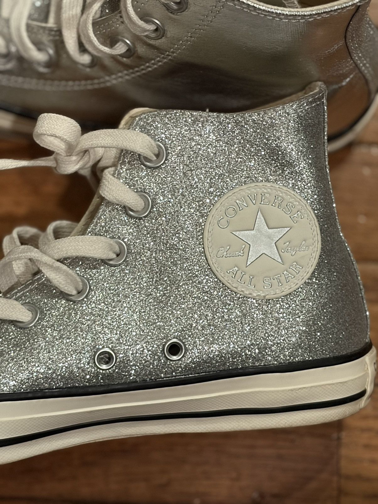 Converse Converse Womens Size 7 CTAS Shiny Metal Hi Size US 7 / IT 37 - 10 Thumbnail