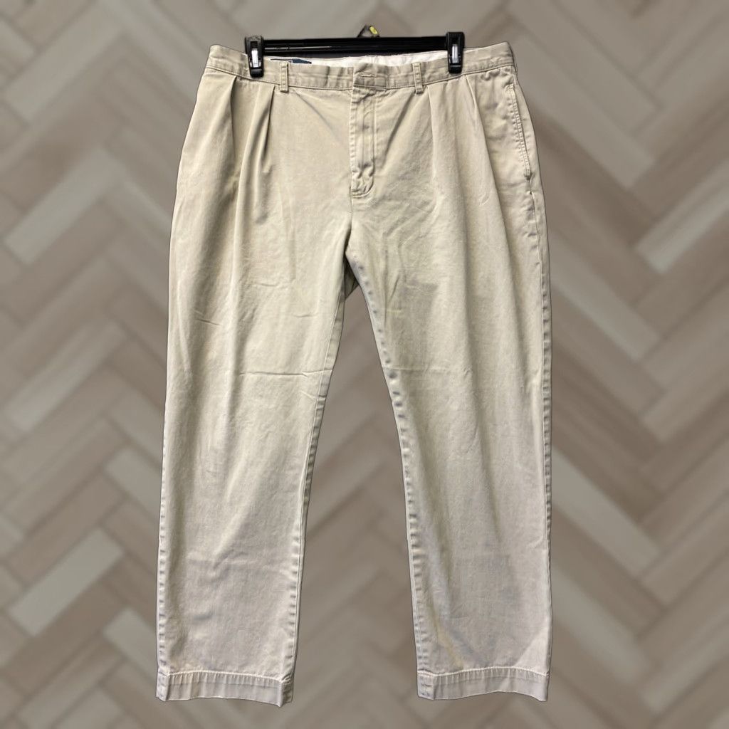 Polo Ralph Lauren Polo Ralph Lauren Chino Trousers Men’s 38x32 Light Khaki Beige / 0161 Vintage No Size US M / EU 48-50 / 2 - 1 Thumbnail