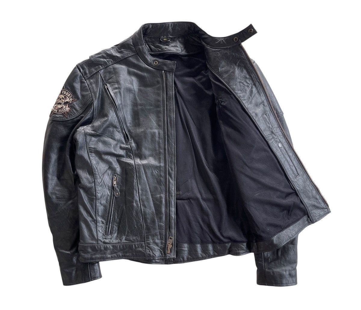 Leather Vintage Black Leather Rider Racing Jacket Size US XL / EU 56 / 4 - 5 Thumbnail