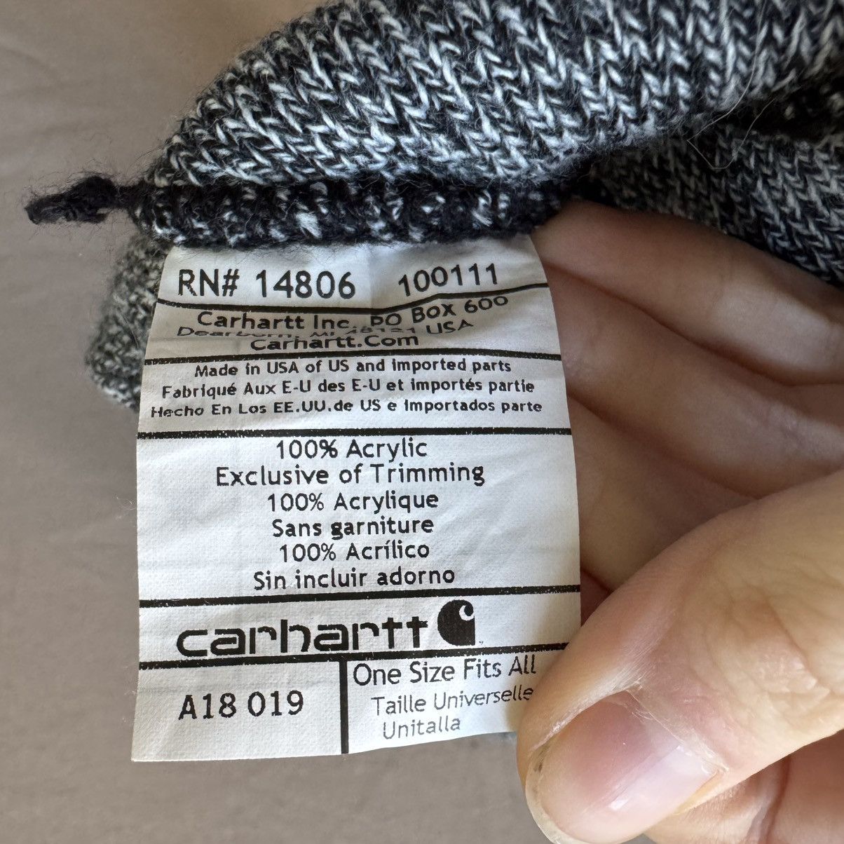 Carhartt Carhartt “AøE” Sorority Alumna KNIT CUFFED BEANIE Size ONE SIZE - 4 Thumbnail