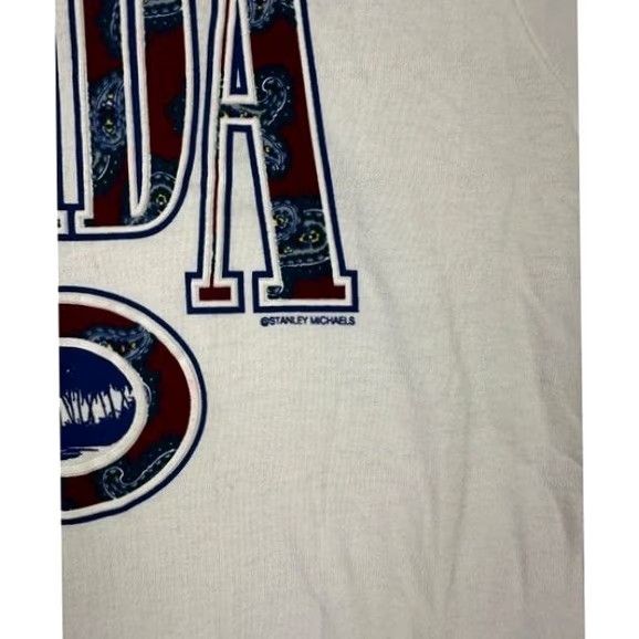 Fruit Of The Loom Fruit Of The Loom Shirt Men Medium White Graphic Print Short Sleeve Crew Neck Preppy Vintage No Size US M / EU 48-50 / 2 - 5 Thumbnail