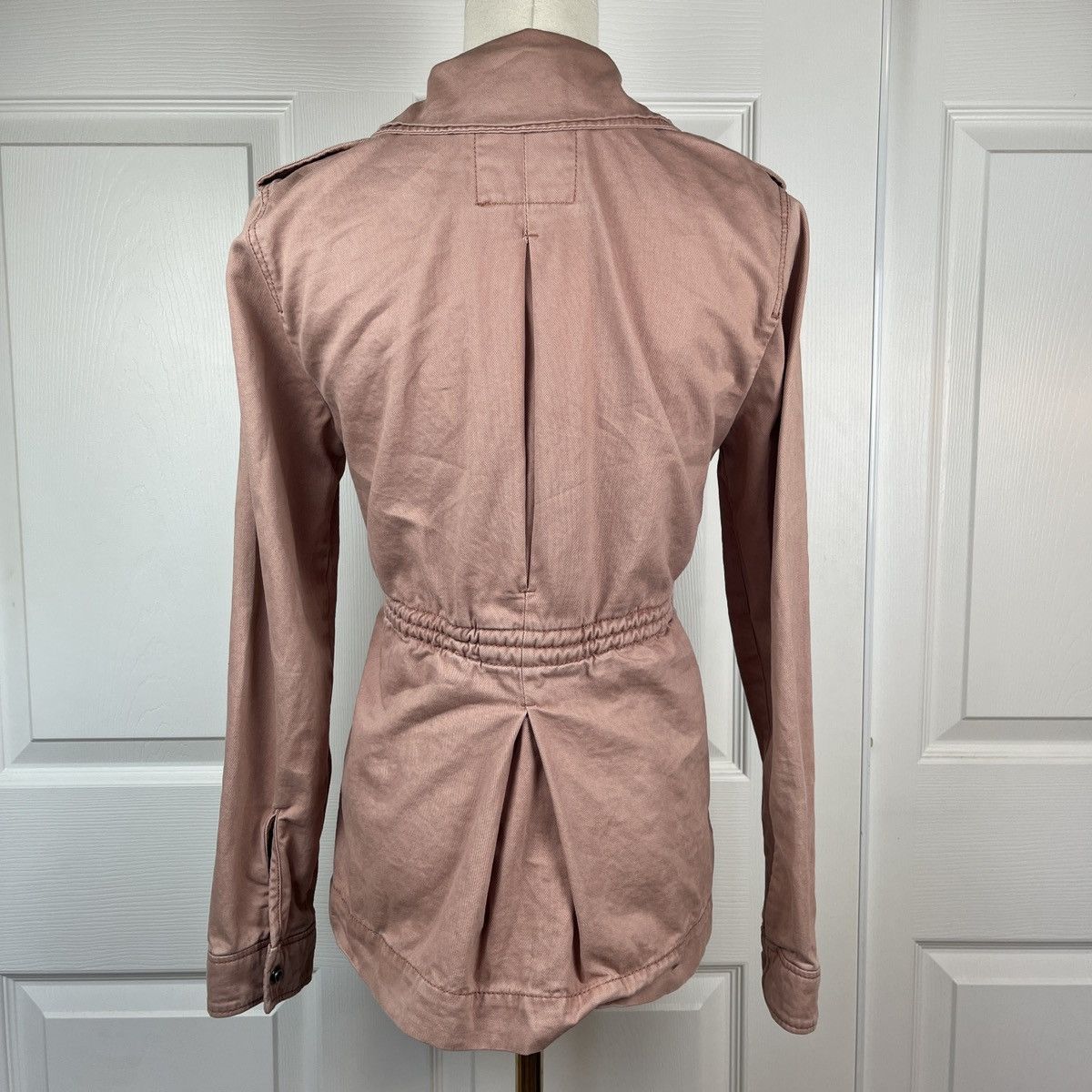 Abercrombie & Fitch Abercrombie dusty pink utility jacket cinched waist y2k Size XS / US 0-2 / IT 36-38 - 2 Thumbnail