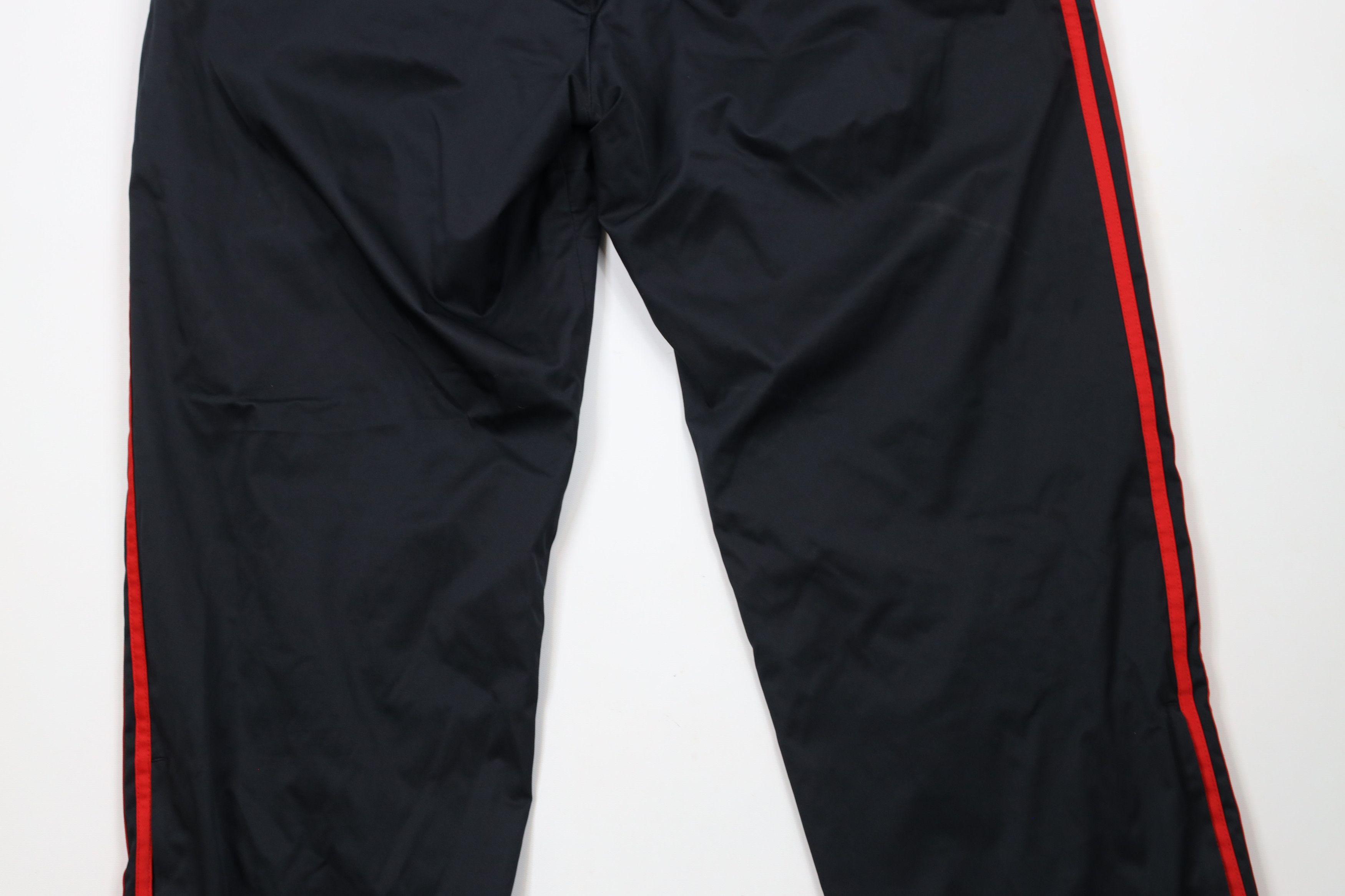 Adidas Vintage Y2K Adidas Lined Wide Leg Windbreaker Pants Black Size US 40 / EU 56 - 11 Thumbnail