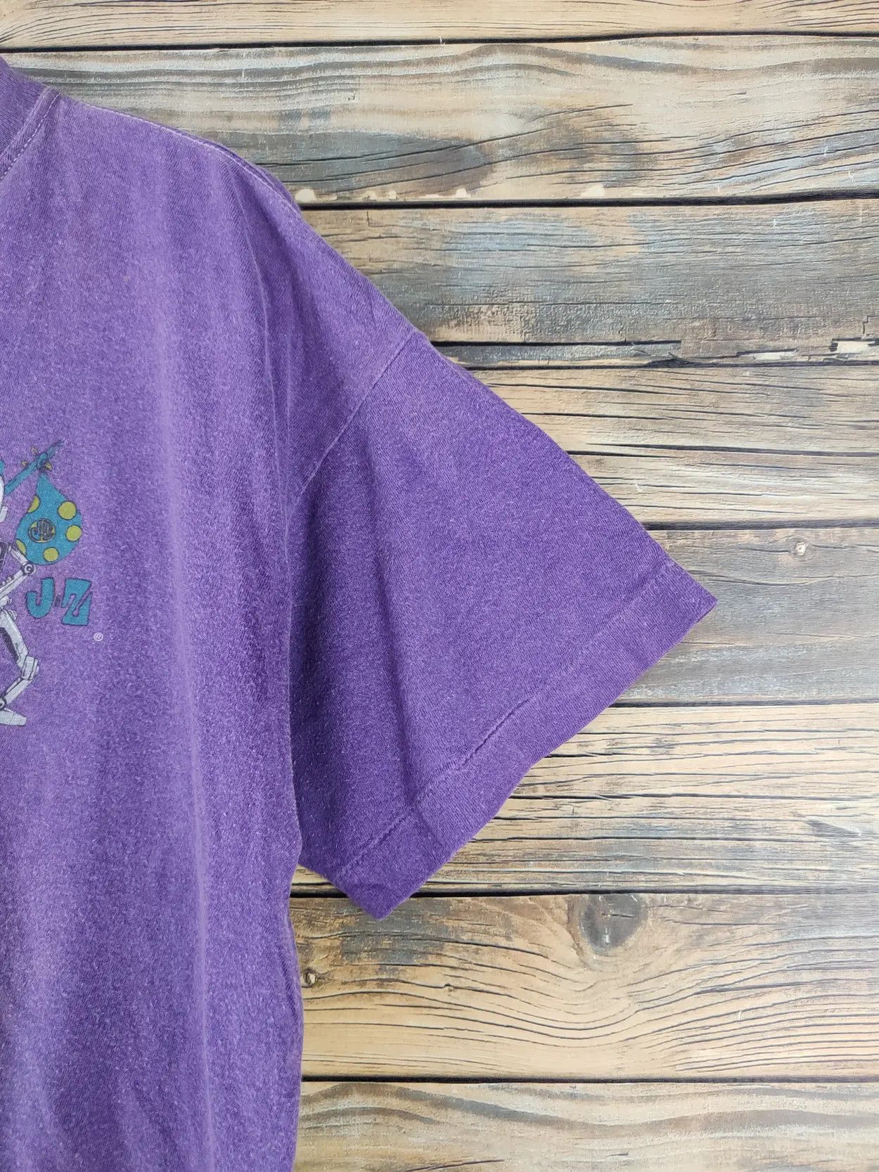 Vintage DL 80' Jimmy'z skate vintage faded Purple tee #1030 Size US L / EU 52-54 / 3 - 8 Thumbnail