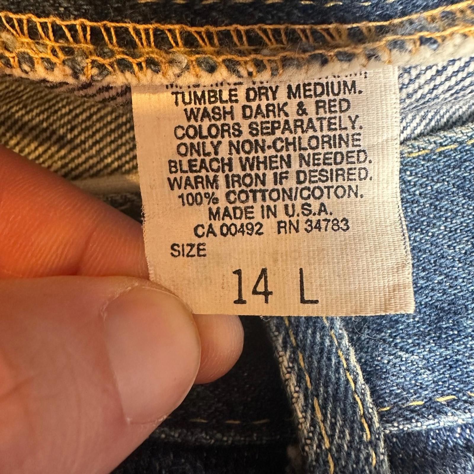 Lee Vintage Lee Made in USA Womens Jeans 14 L Medium Wash High Size 36" / US 14 / IT 50 - 5 Thumbnail