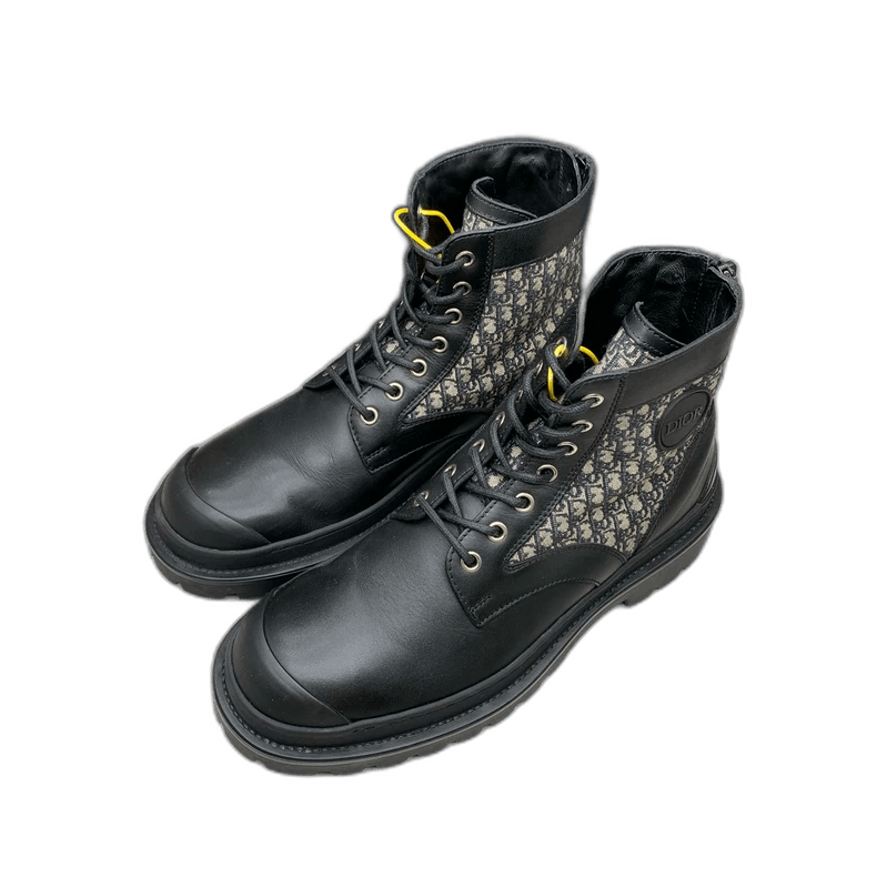 Dior DIOR Black Graphic Short Boots Size 40-yf Size US 10 / EU 43 - 1 Thumbnail