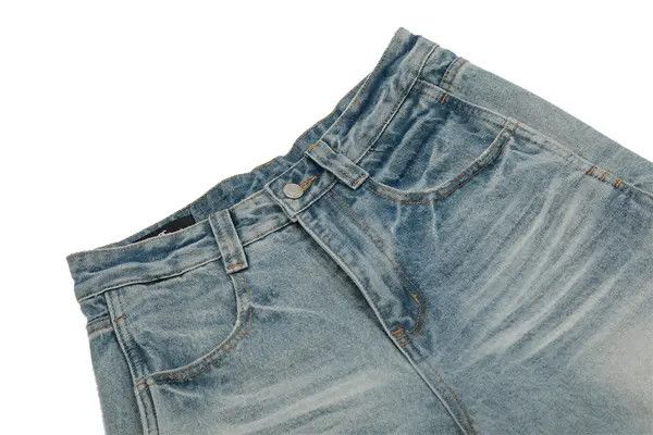 Jean Kino Punk washed gradient men's loose wide-leg jeans y2k Size US 32 / EU 48 - 3 Thumbnail