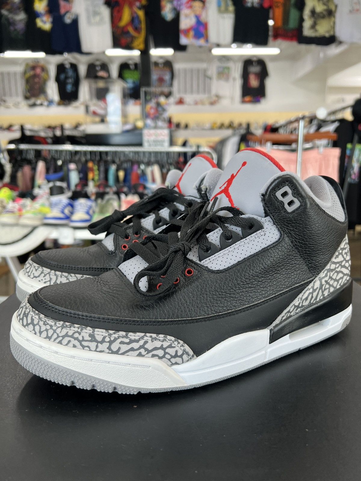 Jordan Brand Air Jordan 3 Black Cement Size 9.5 (2018) Size US 9.5 / EU 42-43 - 1 Thumbnail