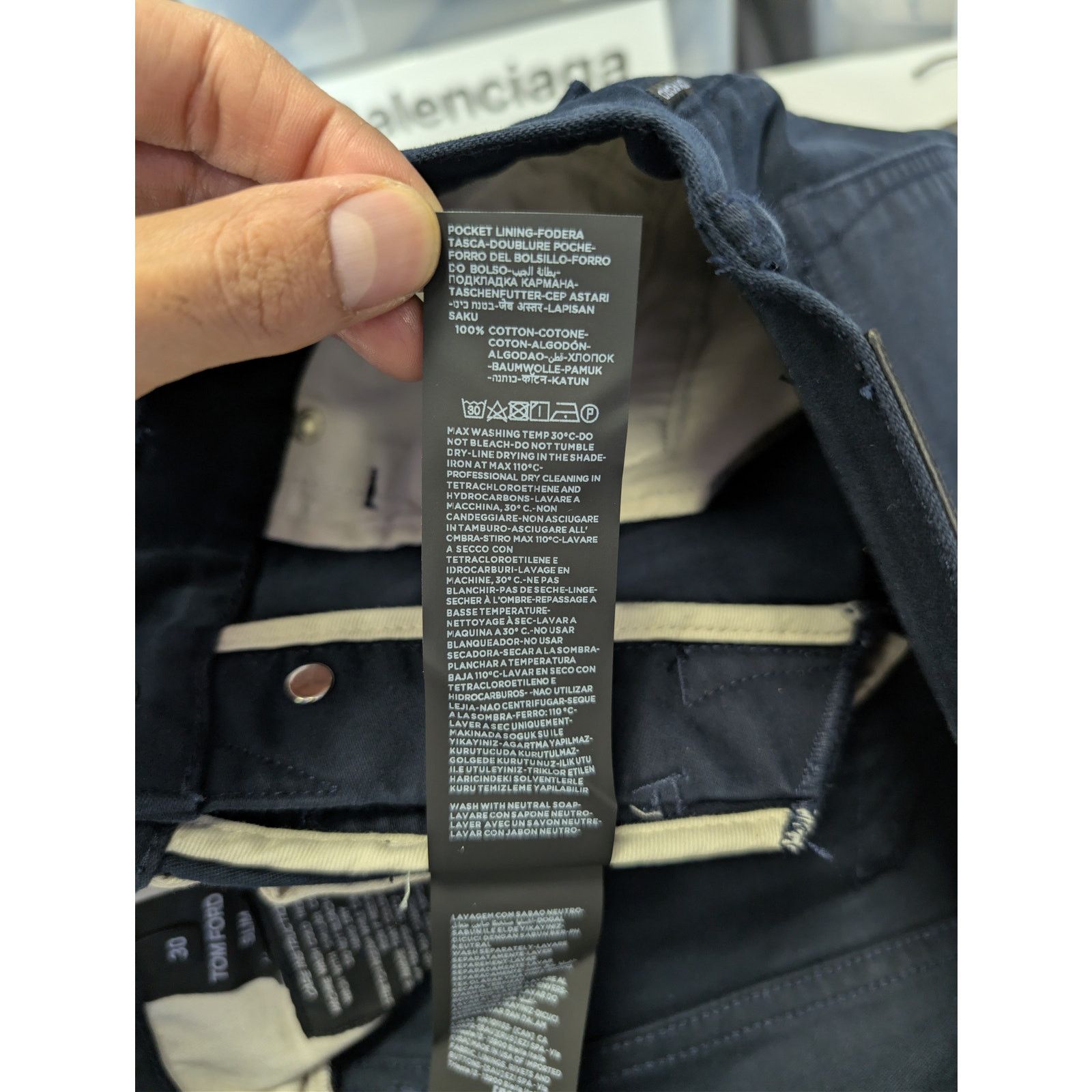 Tom Ford o1rshd1 Slim-Fit Denim Jeans in Dark Blue Size US 30 / EU 46 - 19 Thumbnail