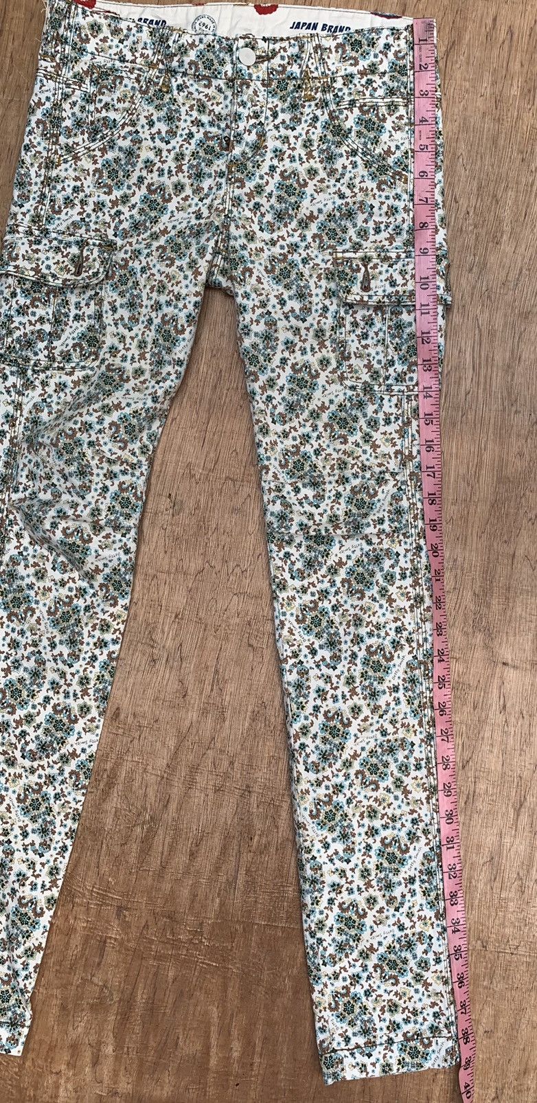 Japanese Brand Betty Smith Origin Is Kojima Streching Fullprint Cargo Pant Size 29" - 19 Thumbnail