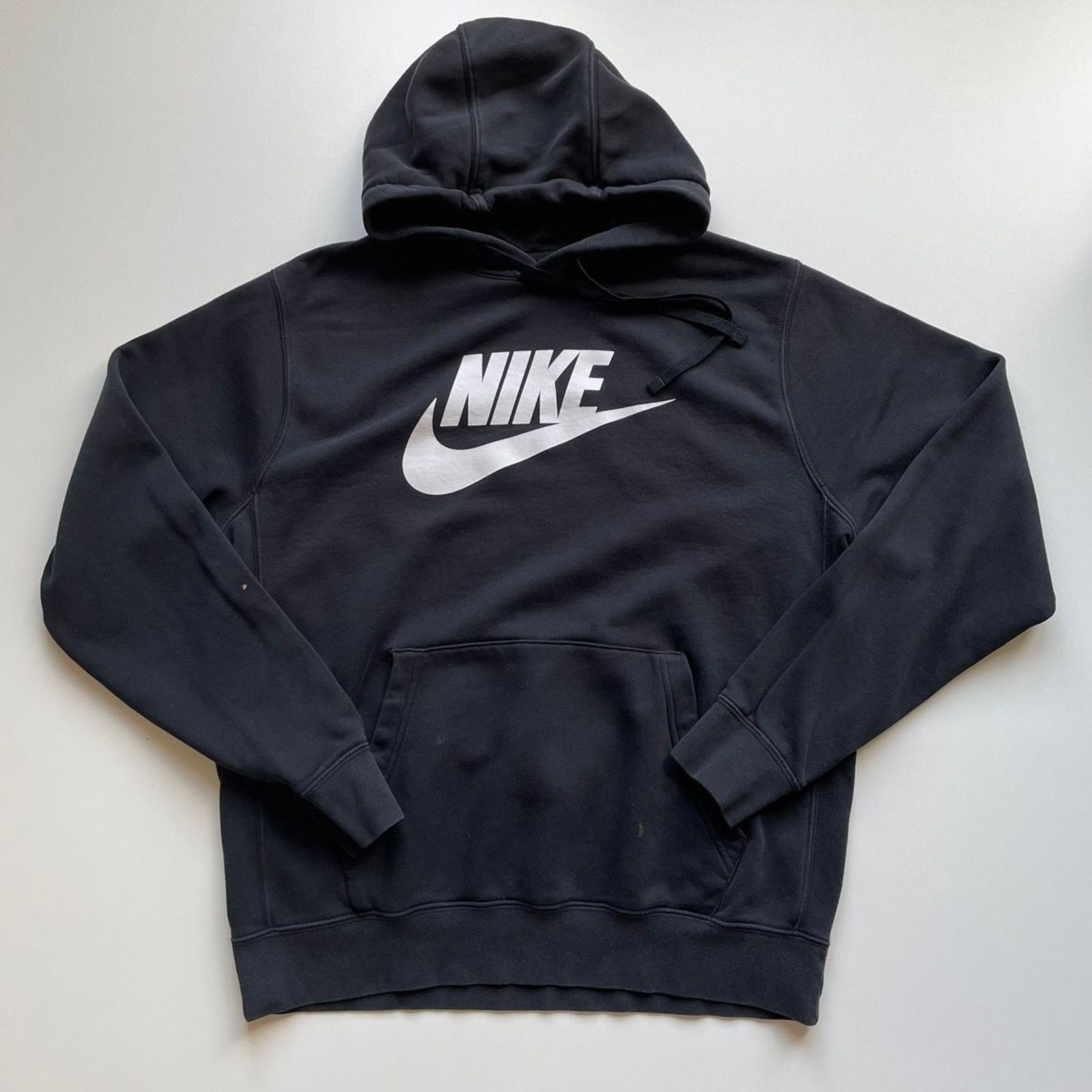 Nike Vintage Y2K Nike Sportswear Swoosh Hoodie Large Black Rare Size US L / EU 52-54 / 3 - 1 Thumbnail