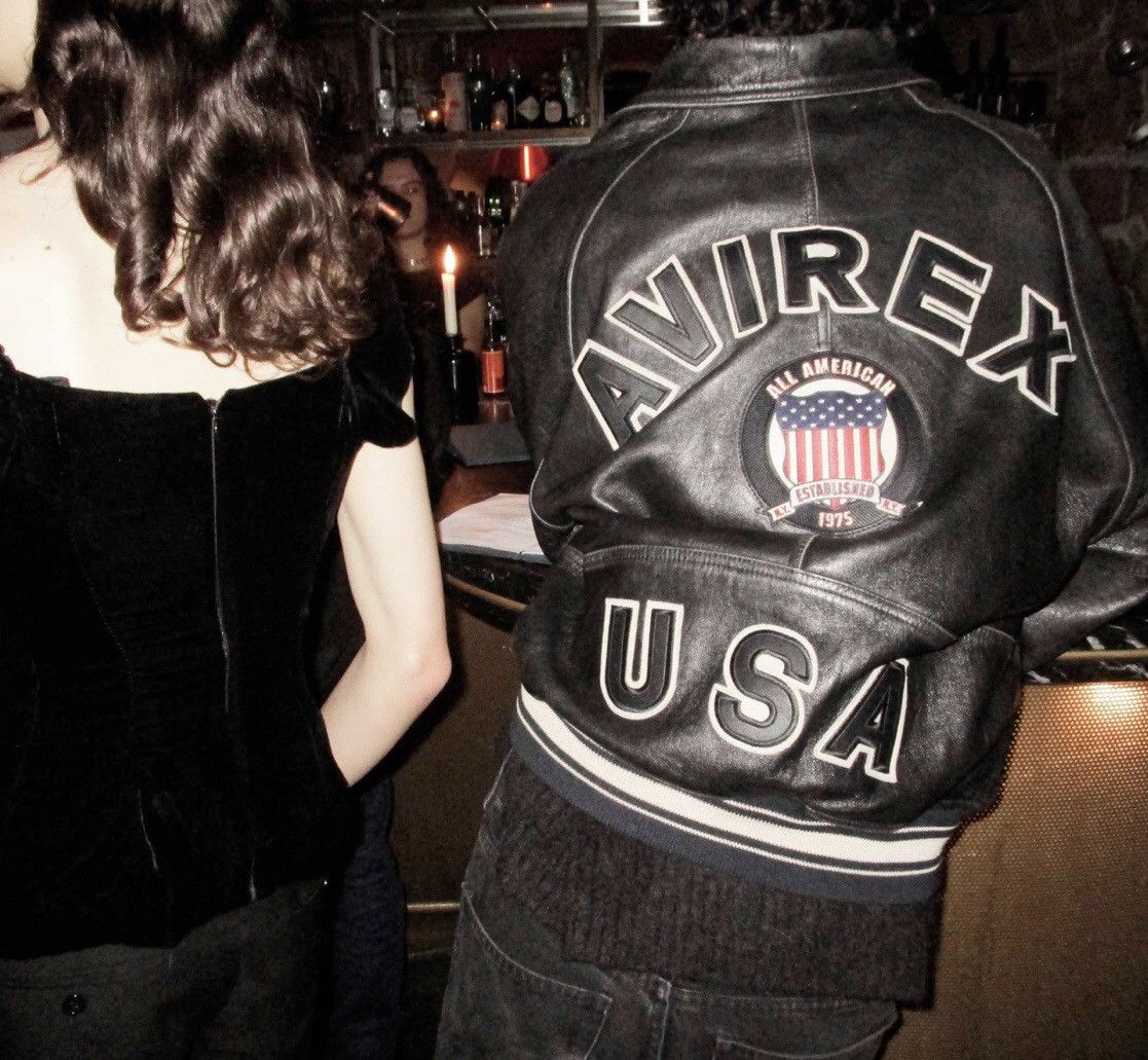Avirex × Rap Tees 🔥 RARE VINTAGE ICON AVIREX VARSITY LEATHER JACKET Size US L / EU 52-54 / 3 - 1 Thumbnail